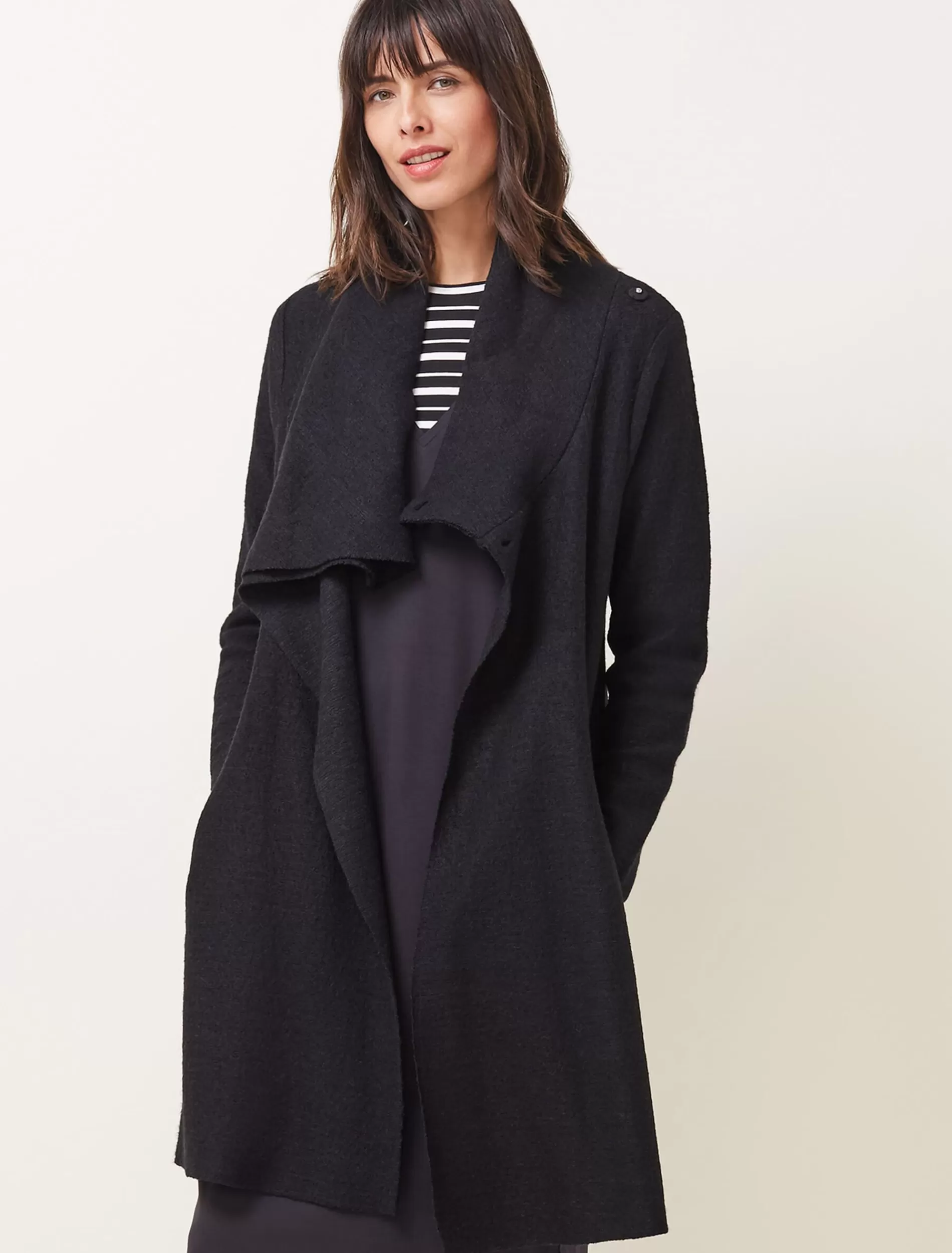 Phase Eight Bellona Knit Coat Black Fashion