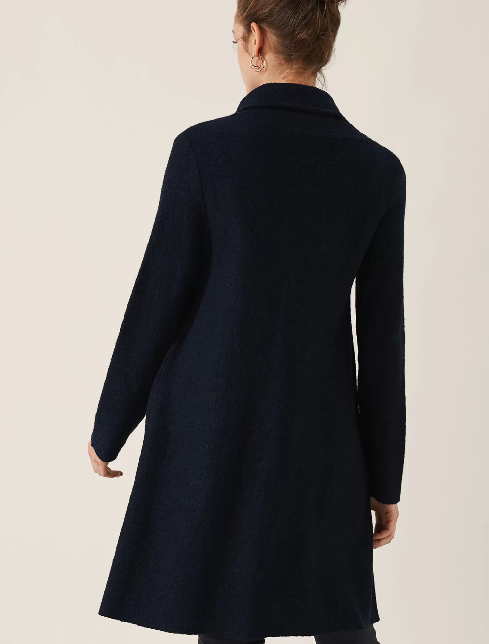 Phase Eight Bellona Knit Coat Petrol Discount