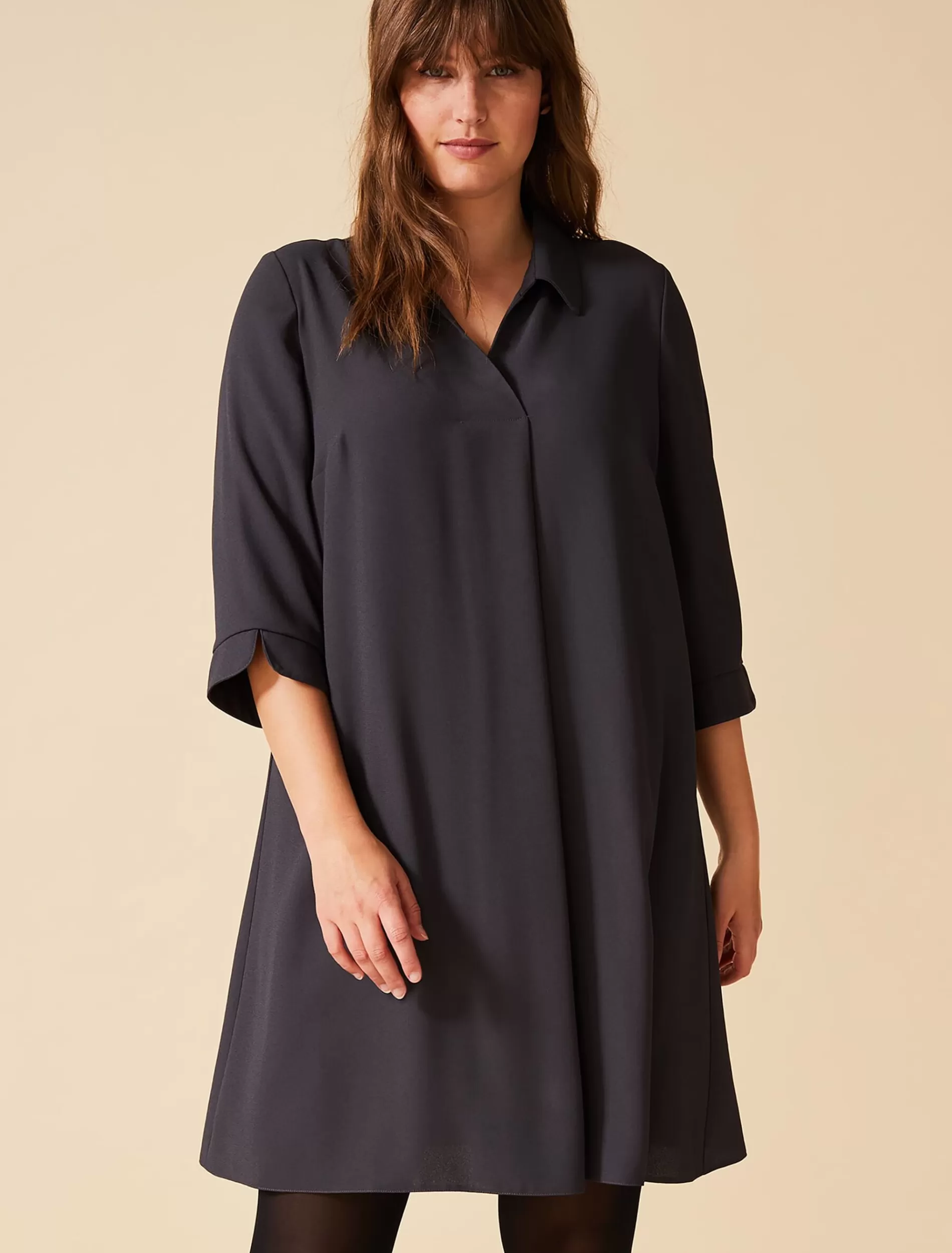 Phase Eight Bette Swing Dress Charcoal Discount