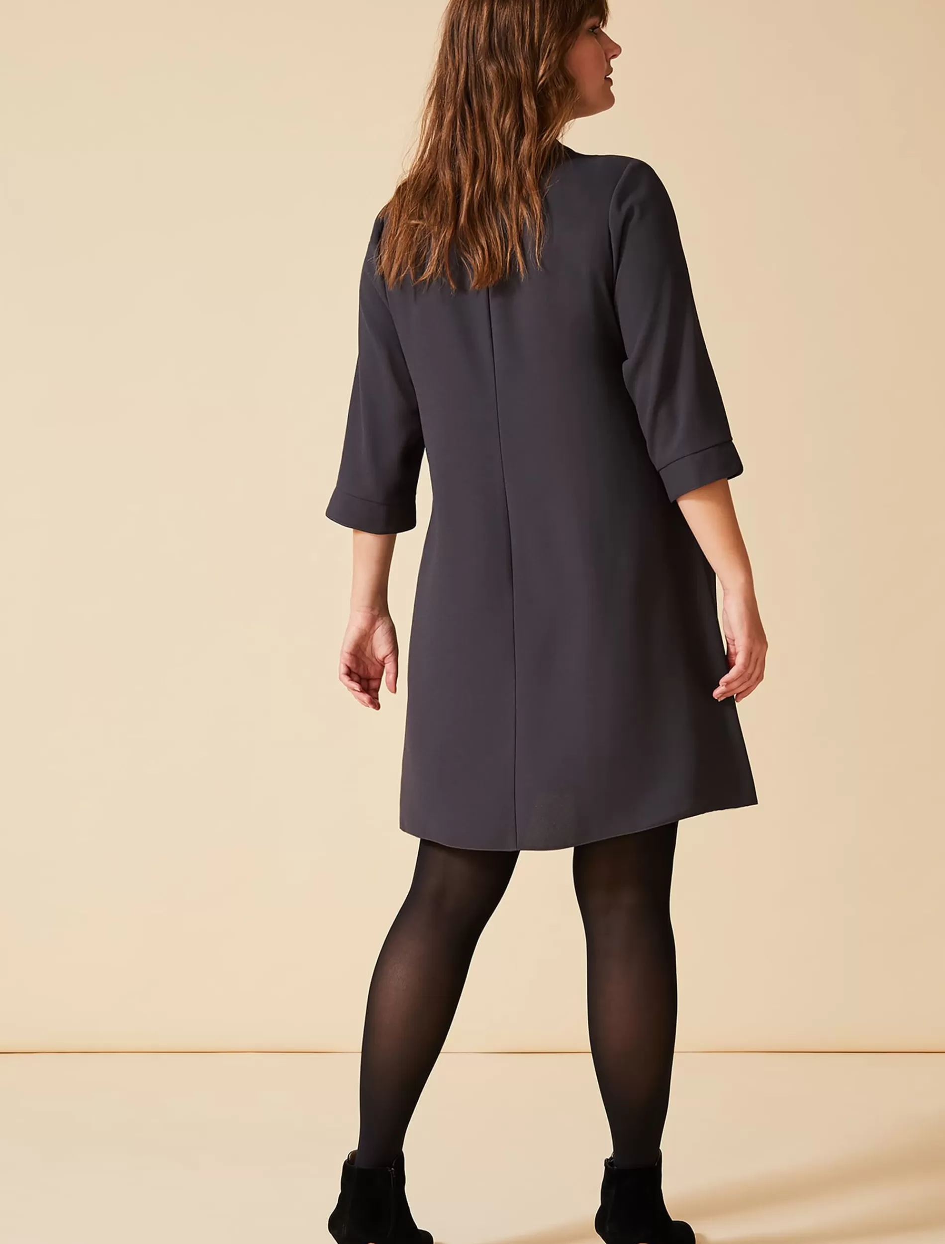Phase Eight Bette Swing Dress Charcoal Discount