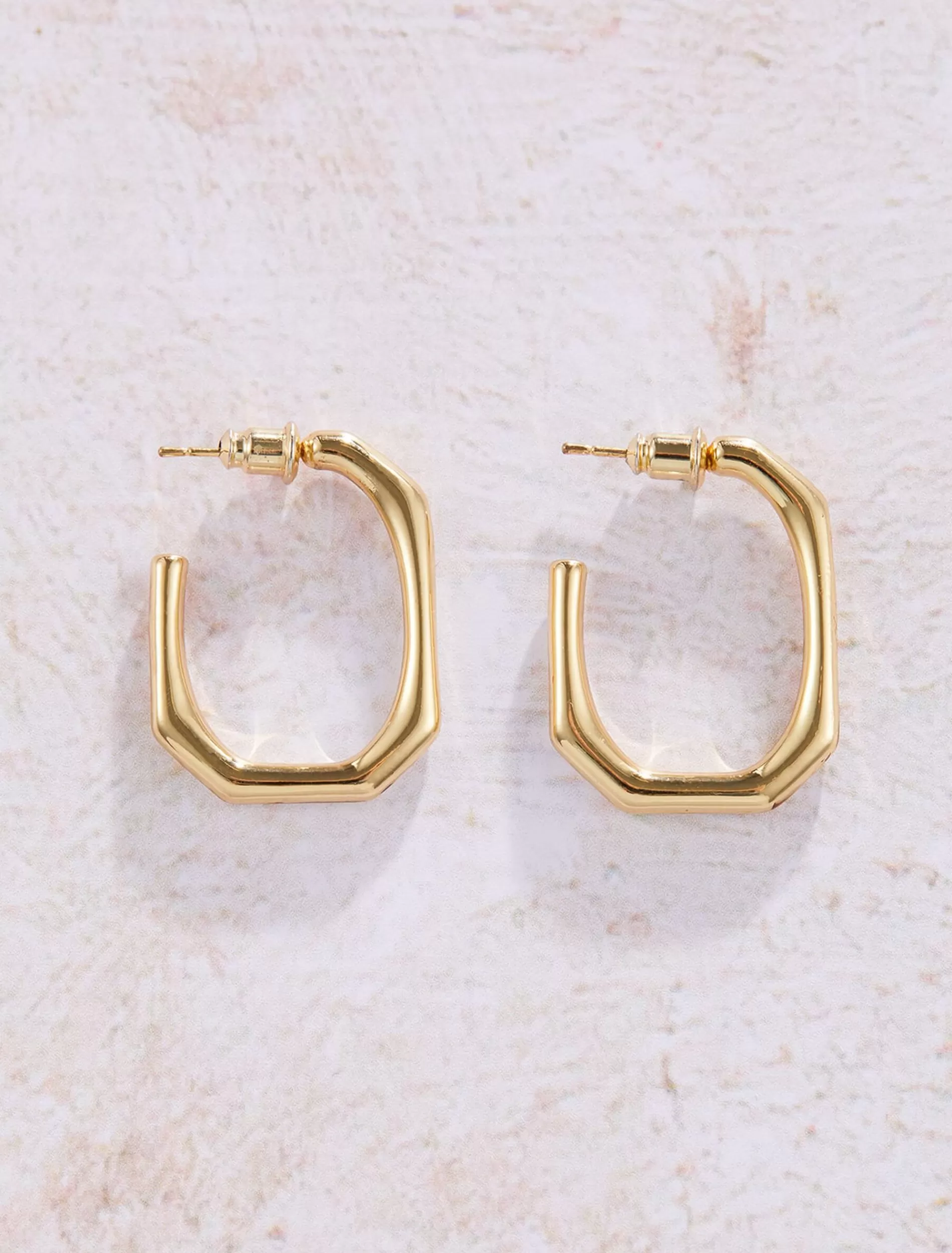 Phase Eight Blakeley Plated Hoop Earrings Gold Outlet