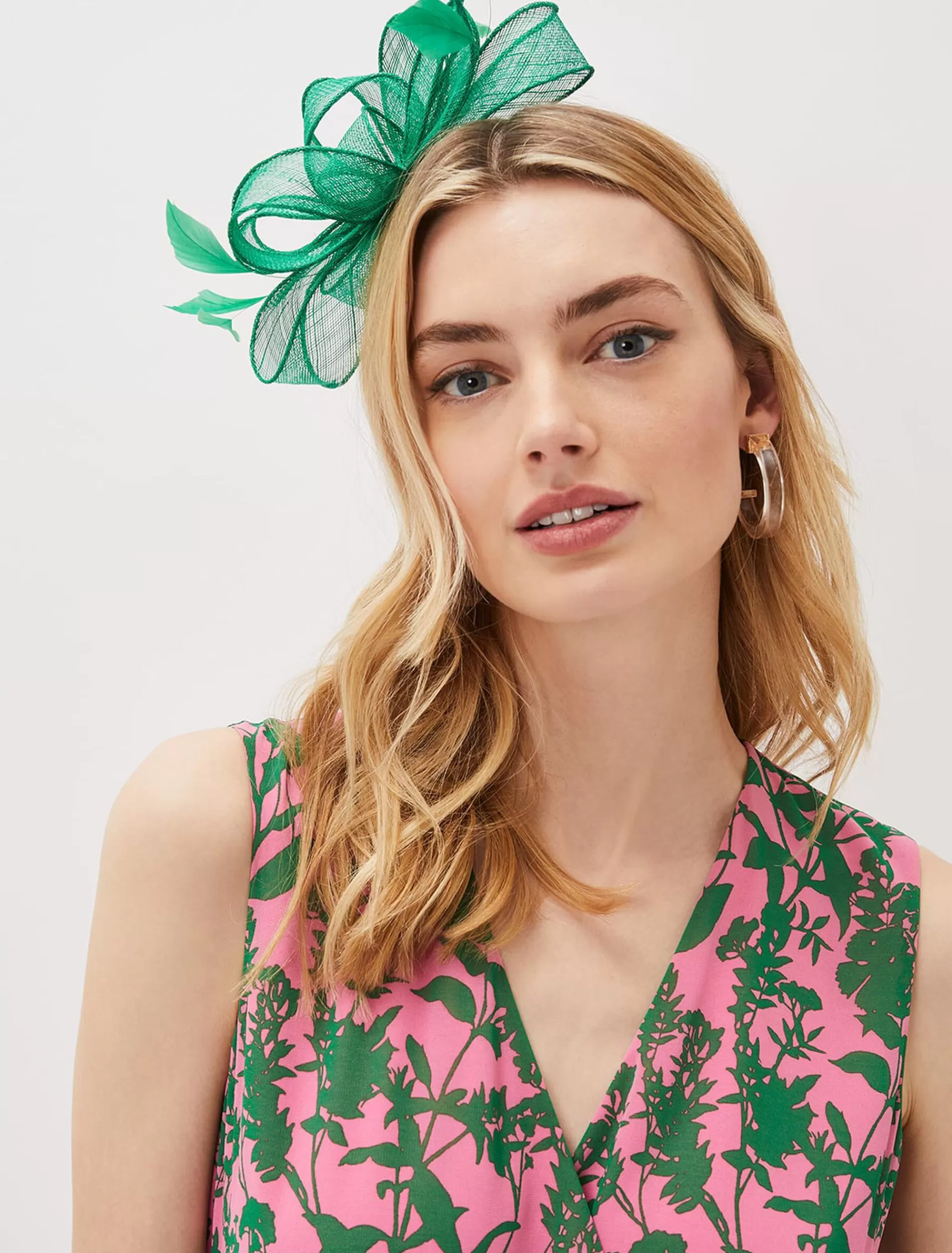 Phase Eight Bow And Feather Headband Grass Green Online