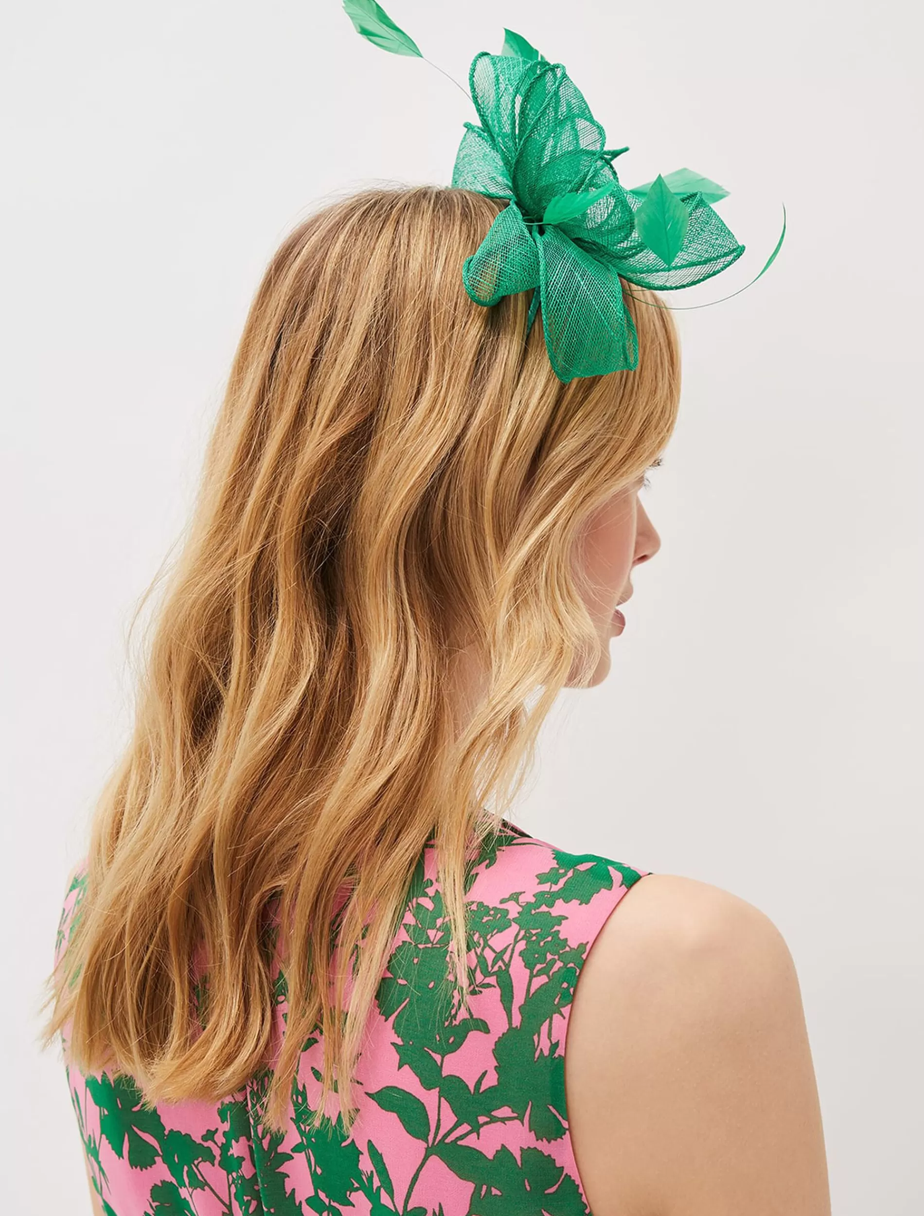 Phase Eight Bow And Feather Headband Grass Green Online
