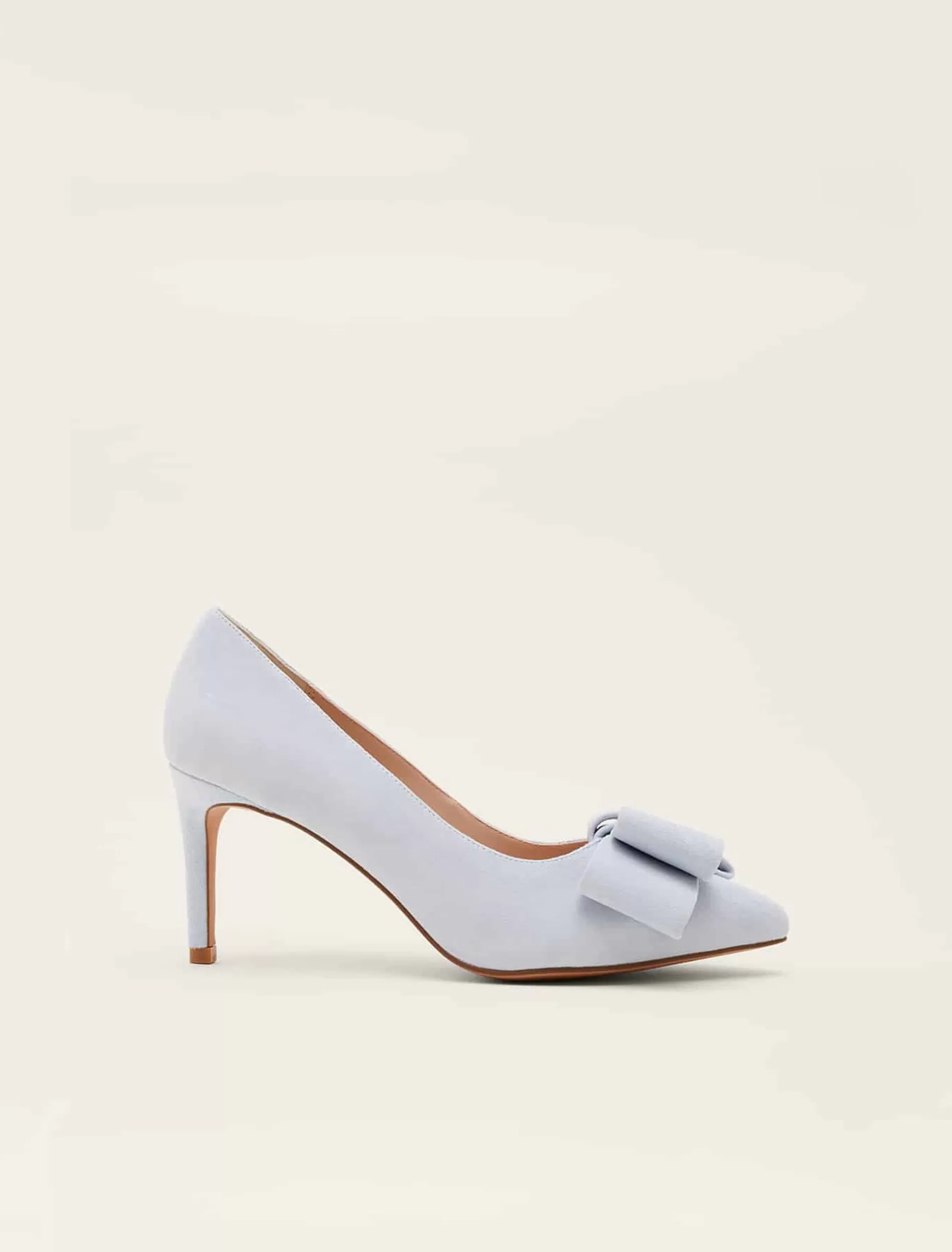 Phase Eight Bow Front Court Shoe Sky Blue Clearance