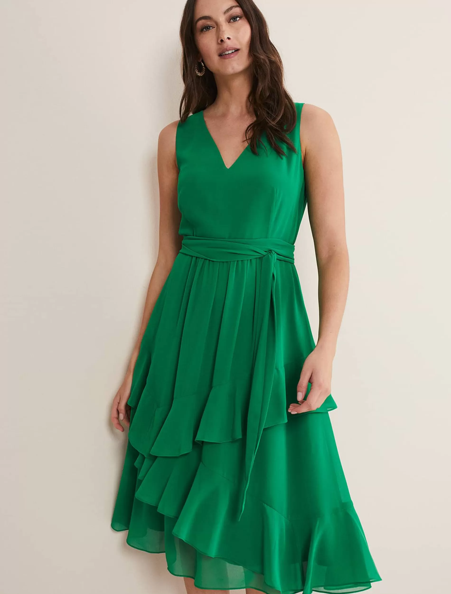 Phase Eight Breesha Dress Grass Green New