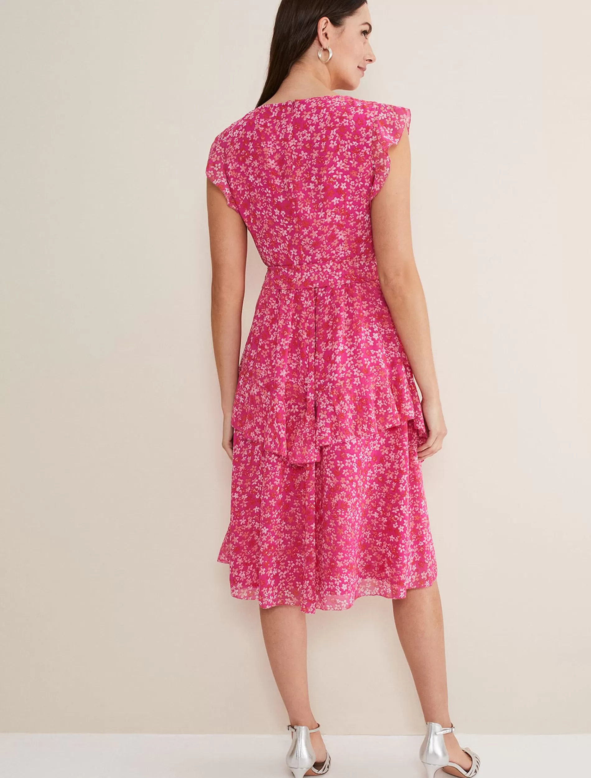 Phase Eight Breesha Printed Dress Pink/Multi Outlet