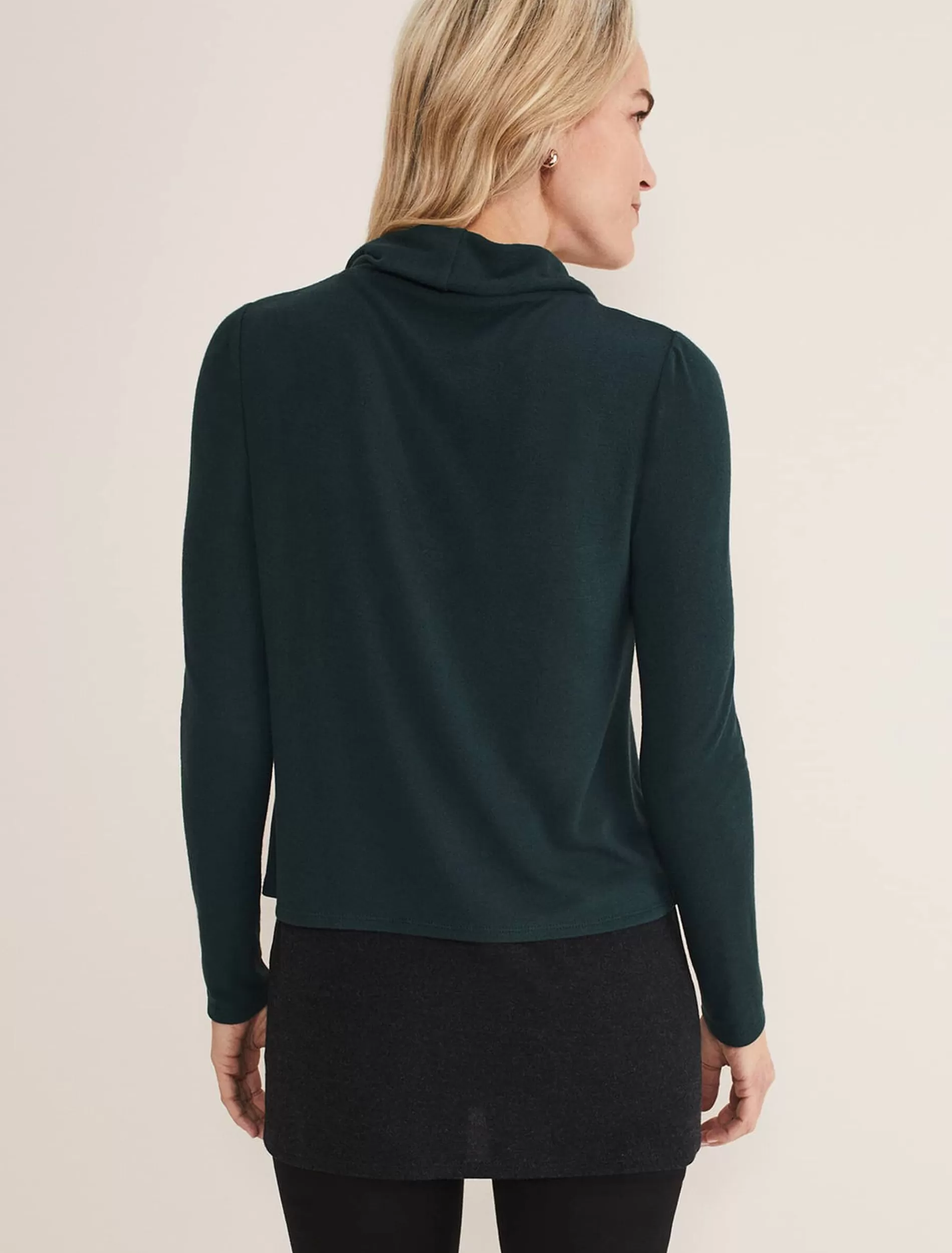 Phase Eight Brenya Double Layer Top Dark Green Hot