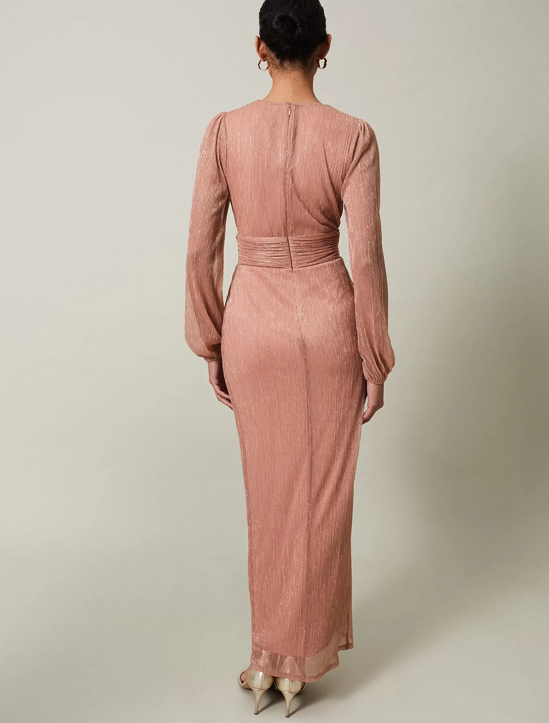 Phase Eight Brielle Shimmer Maxi Dress Pink Cheap