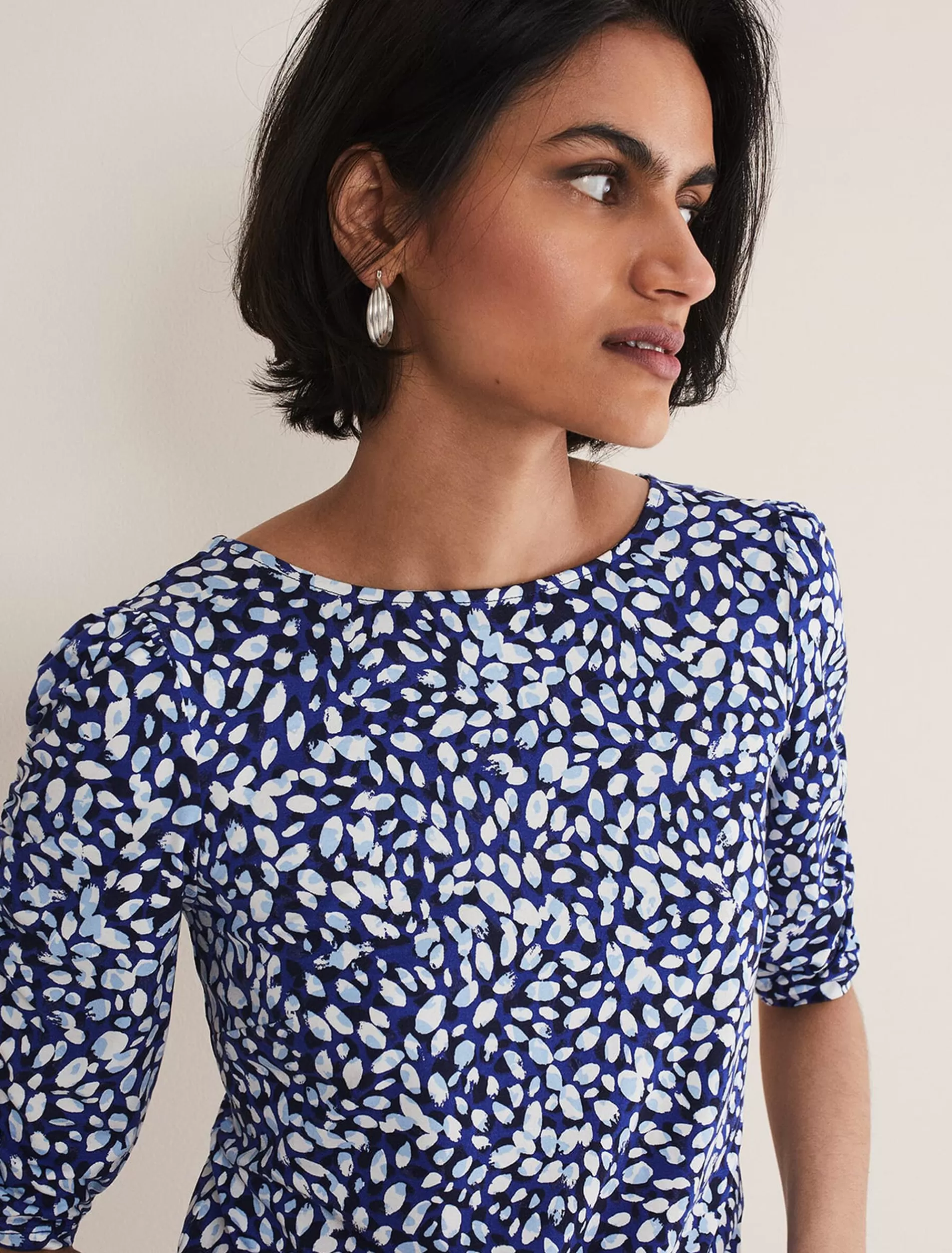 Phase Eight Brooke Printed Top Blue/Multi Hot