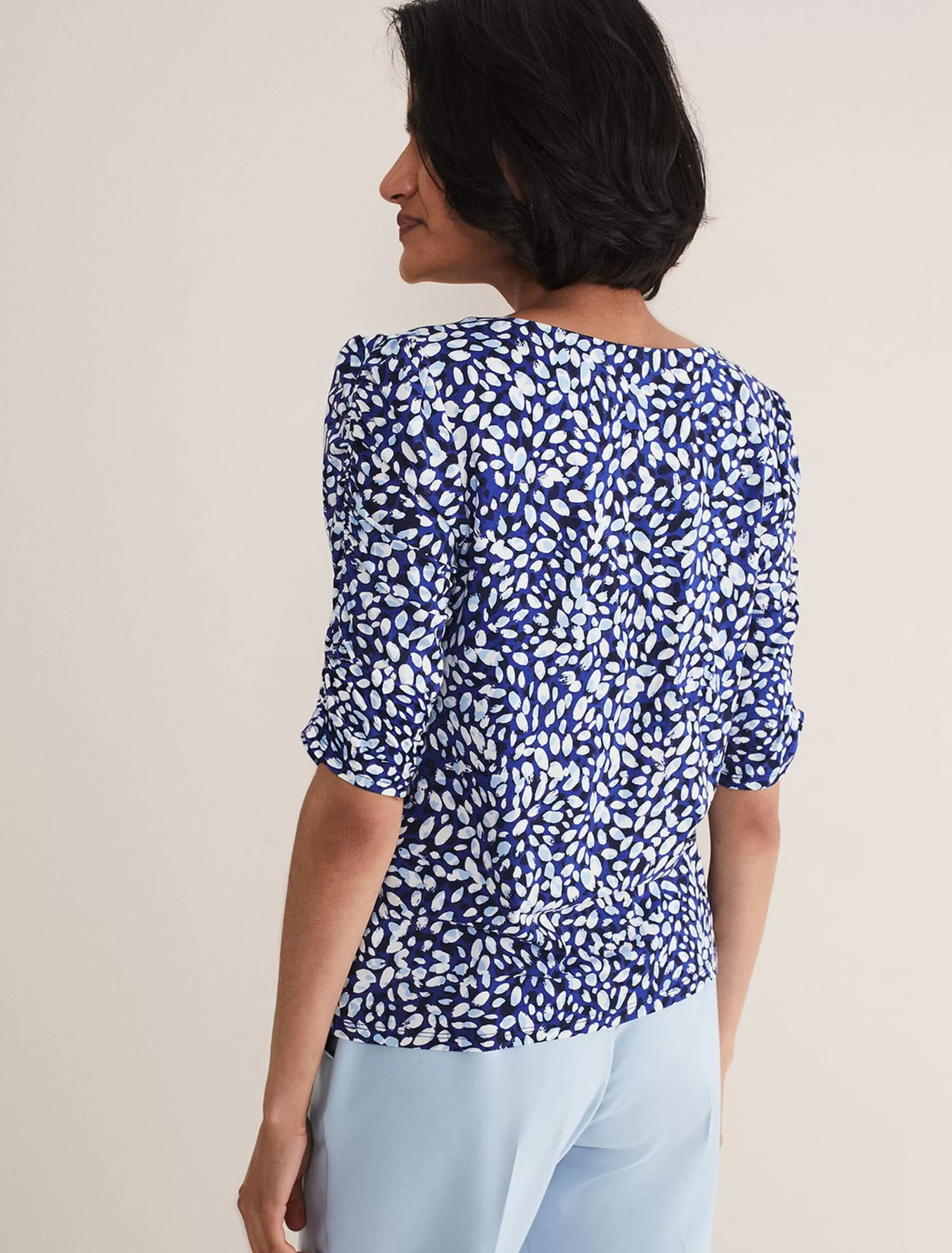 Phase Eight Brooke Printed Top Blue/Multi Hot