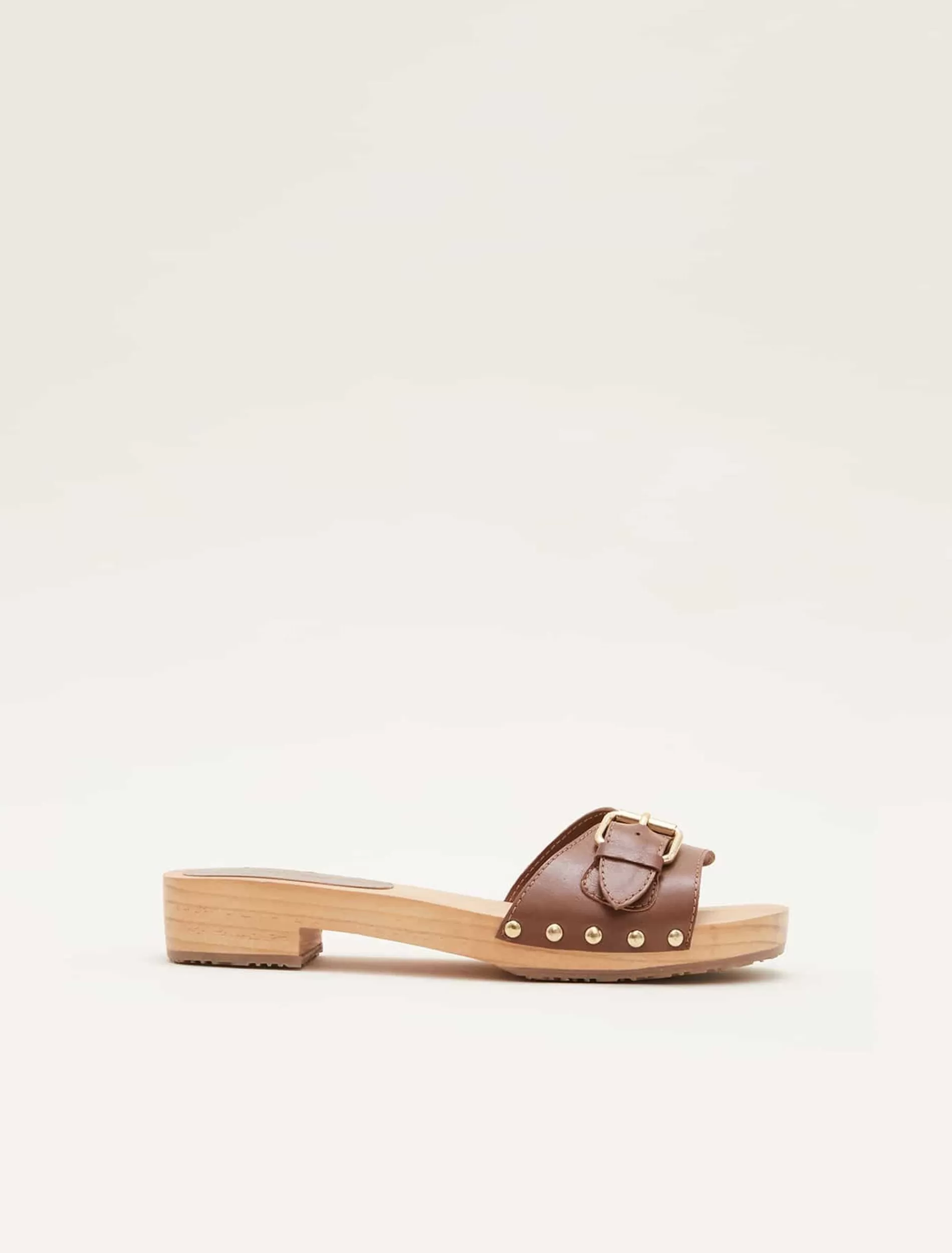 Phase Eight Buckle Front Clog Sandal Tan Best
