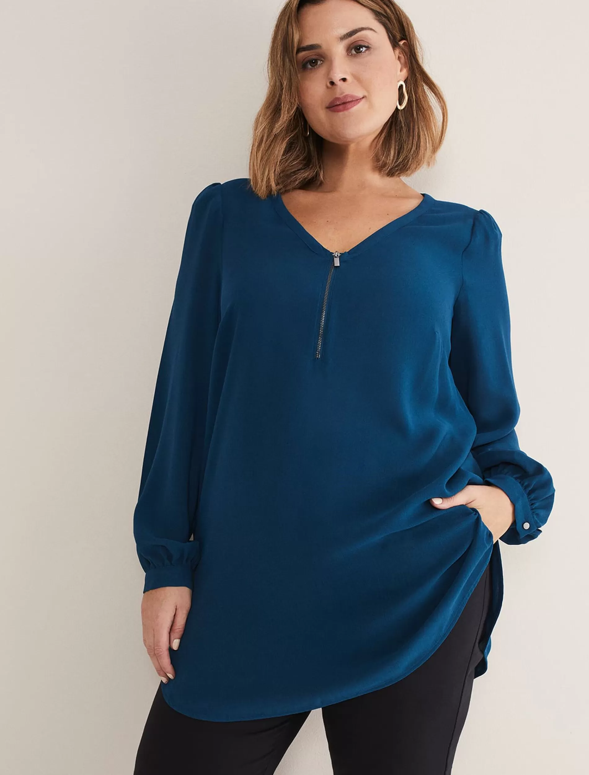 Phase Eight Caelen Tunic Blouse Teal Discount