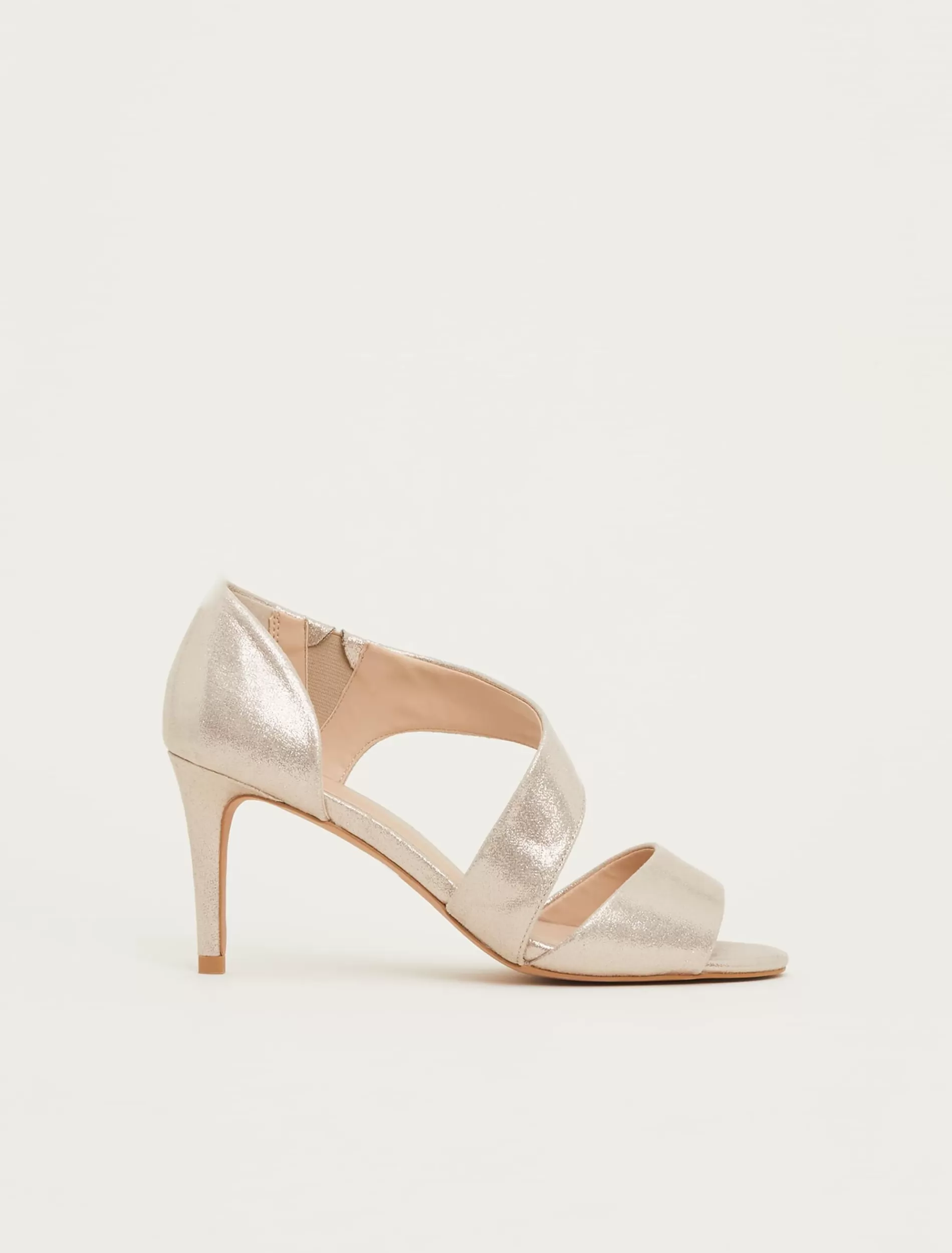 Phase Eight Caitlin Asymmetric Sandal Metallic Fashion