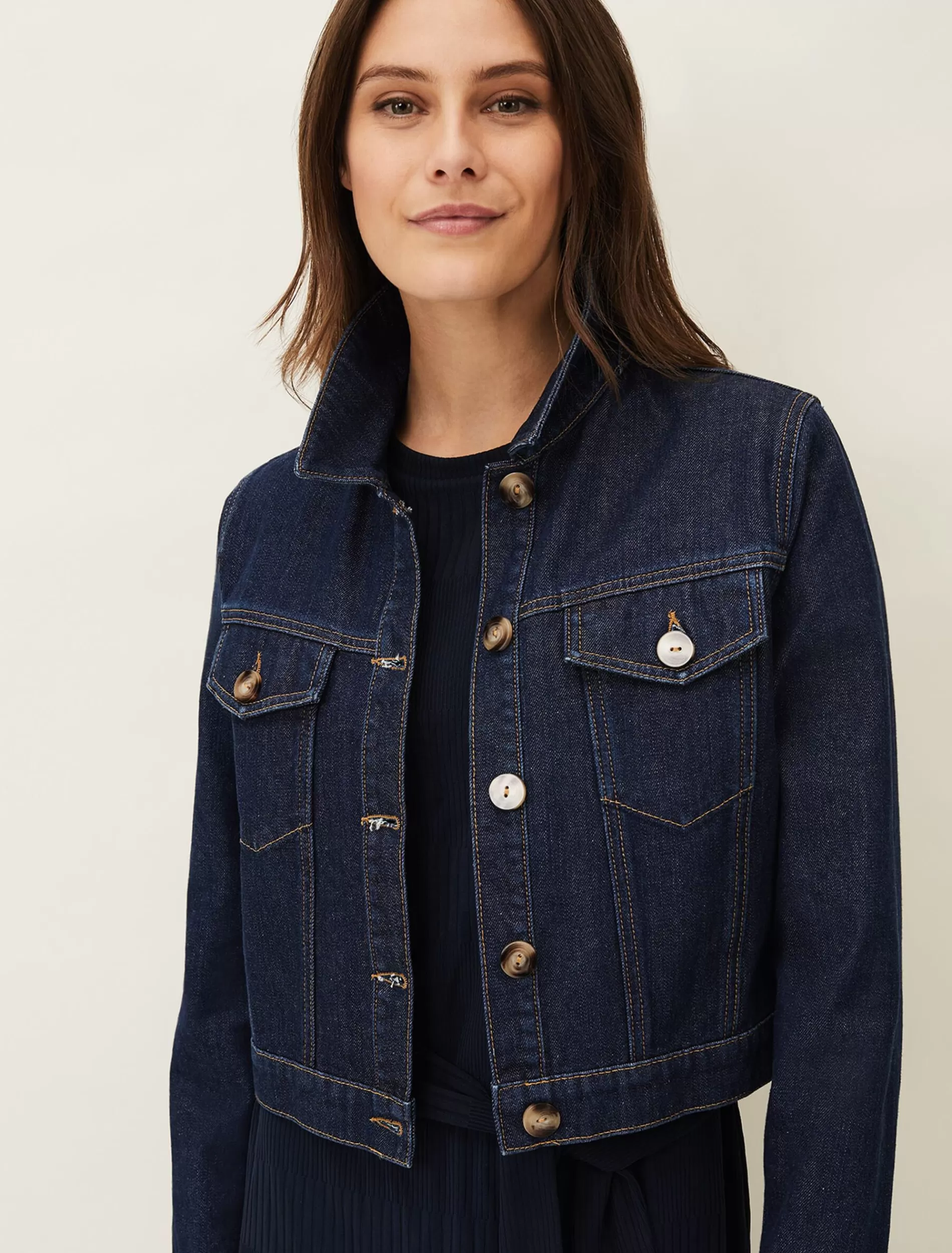 Phase Eight Caitlin Denim Jacket Blue New