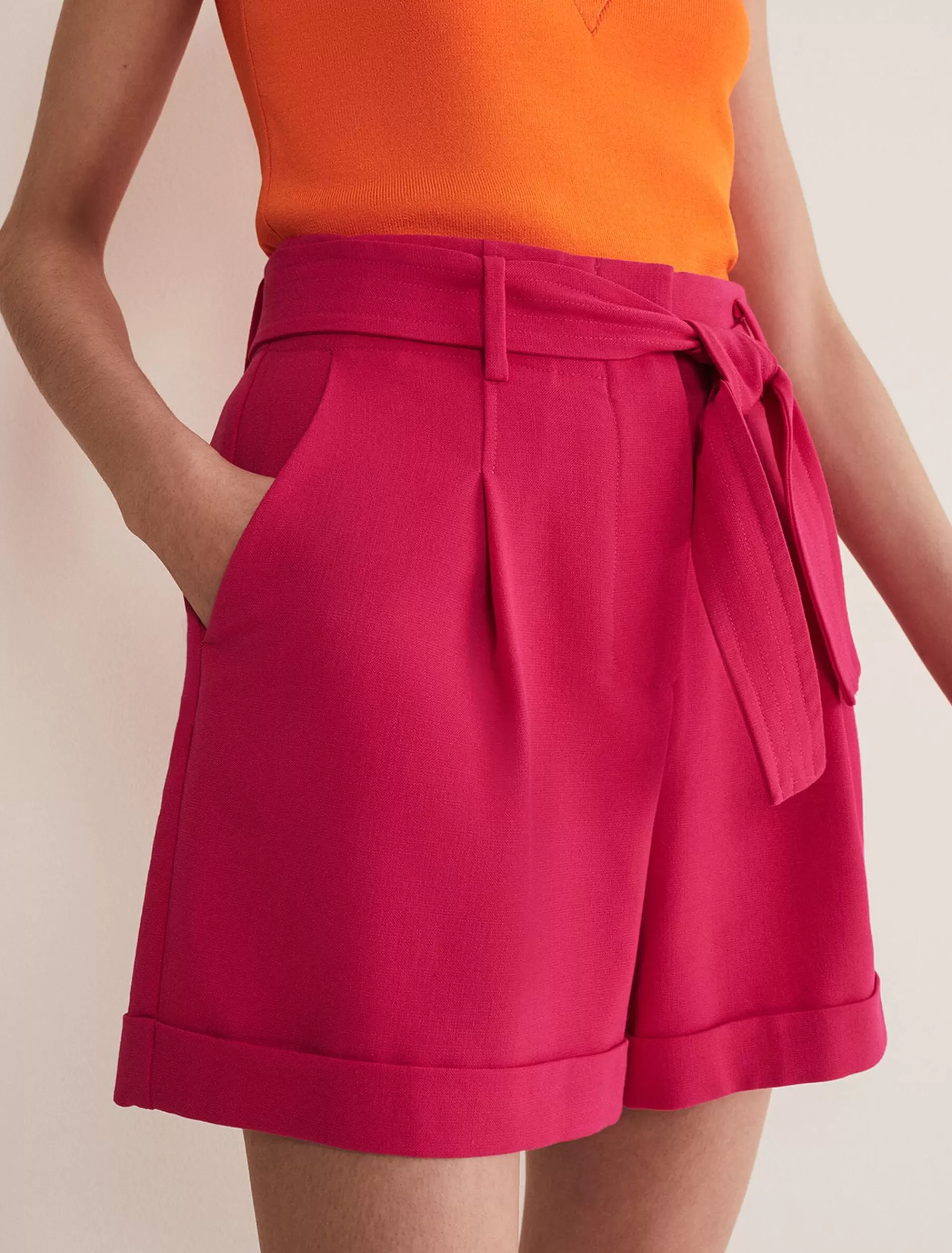 Phase Eight Camilla Pink Shorts Raspberry Shop