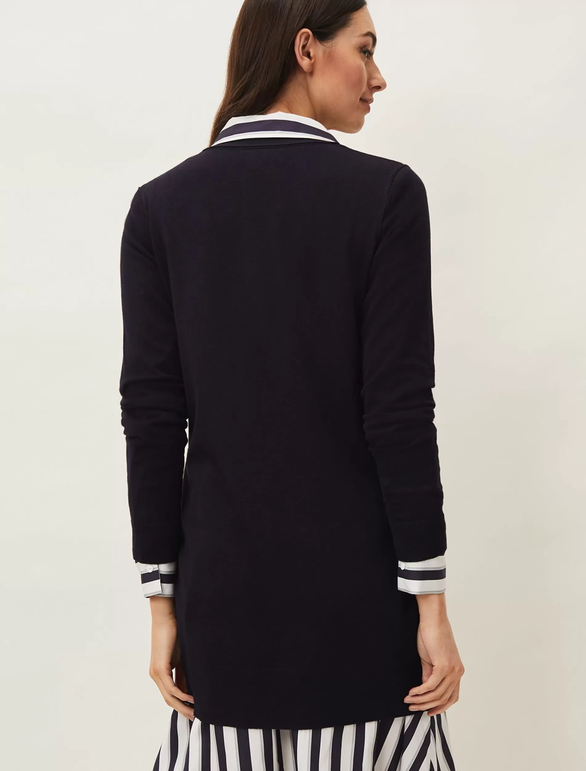 Phase Eight Camille Longline Cardigan Navy Cheap