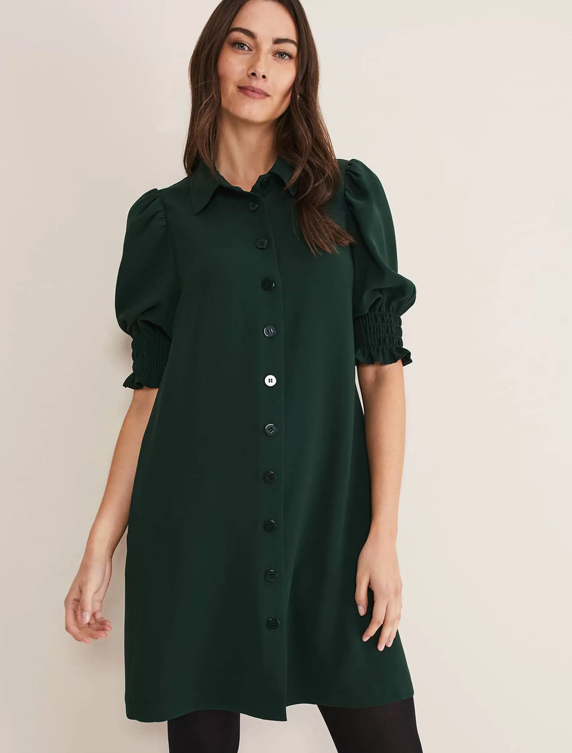 Phase Eight Candice Dress Dark Green Discount