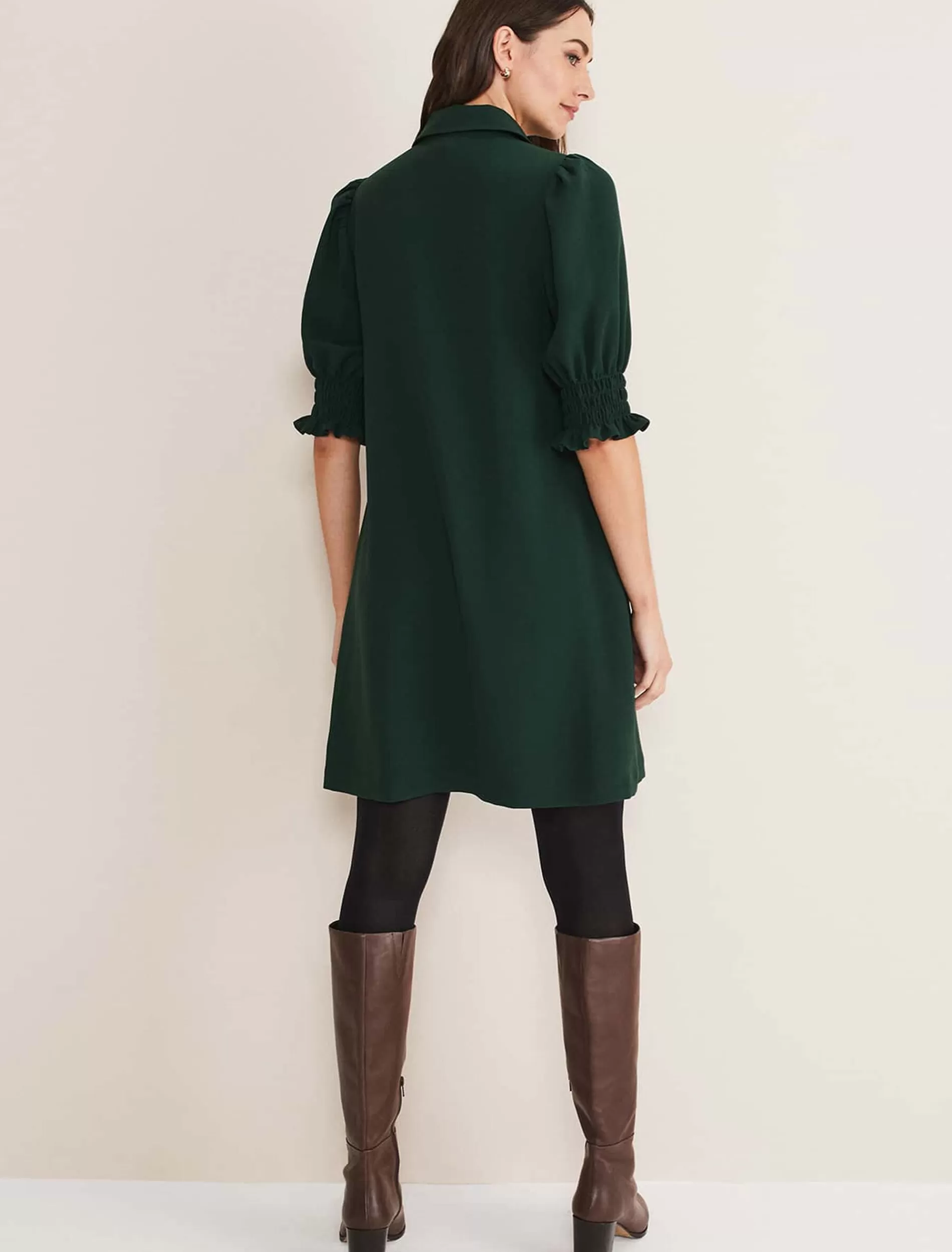 Phase Eight Candice Dress Dark Green Discount