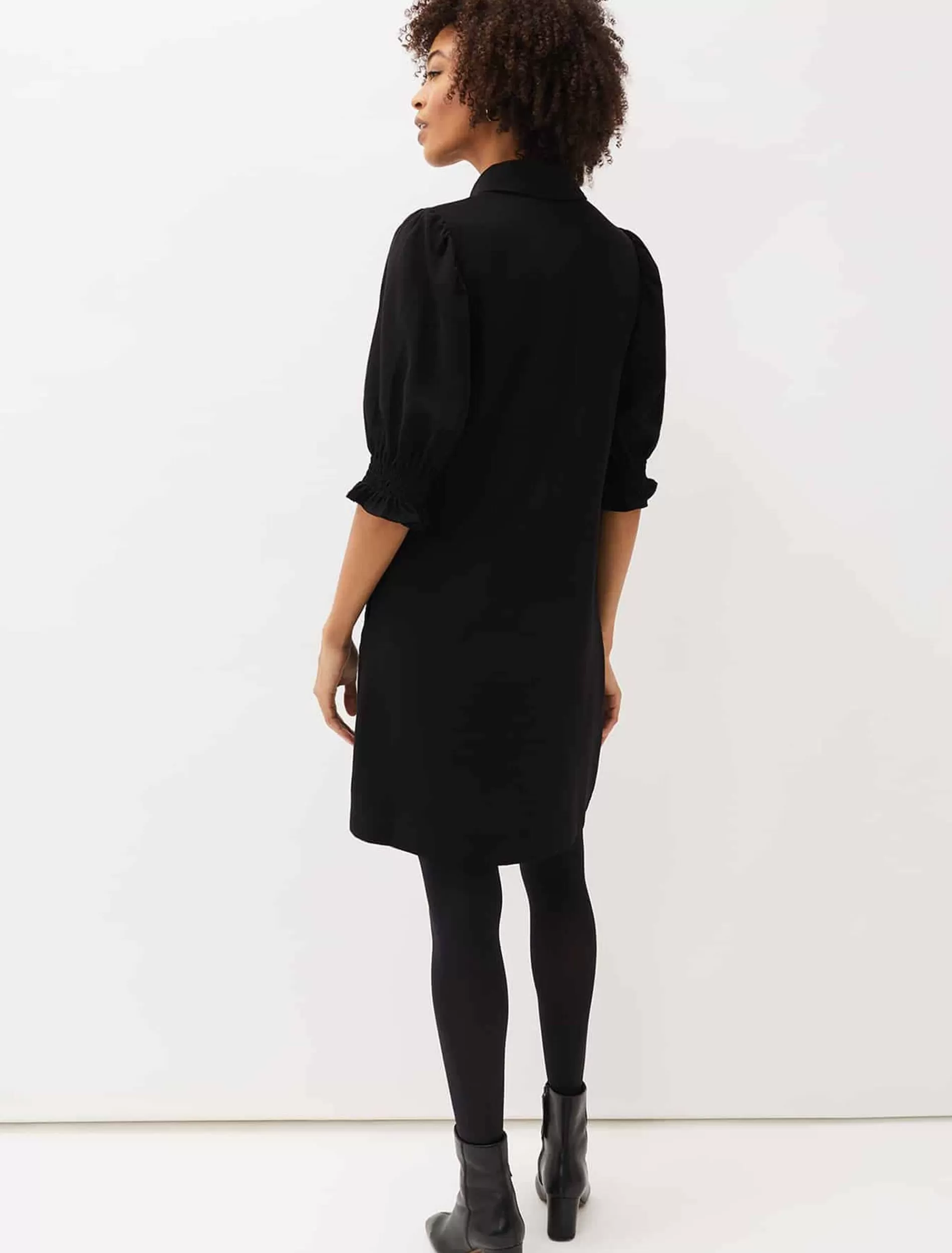 Phase Eight Candice Puff Sleeve Dress Black Store