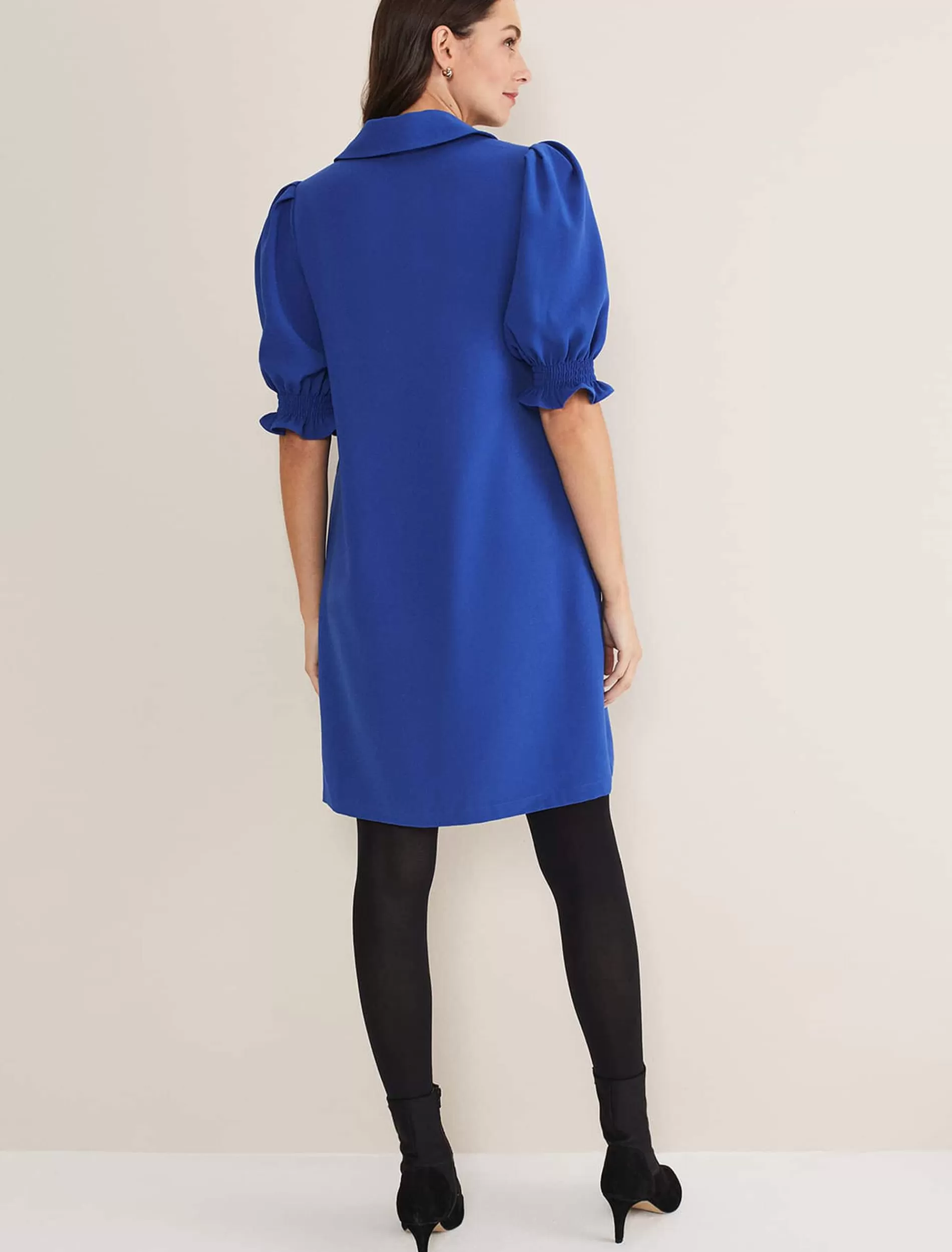 Phase Eight Candice Zip Dress Blue Cheap