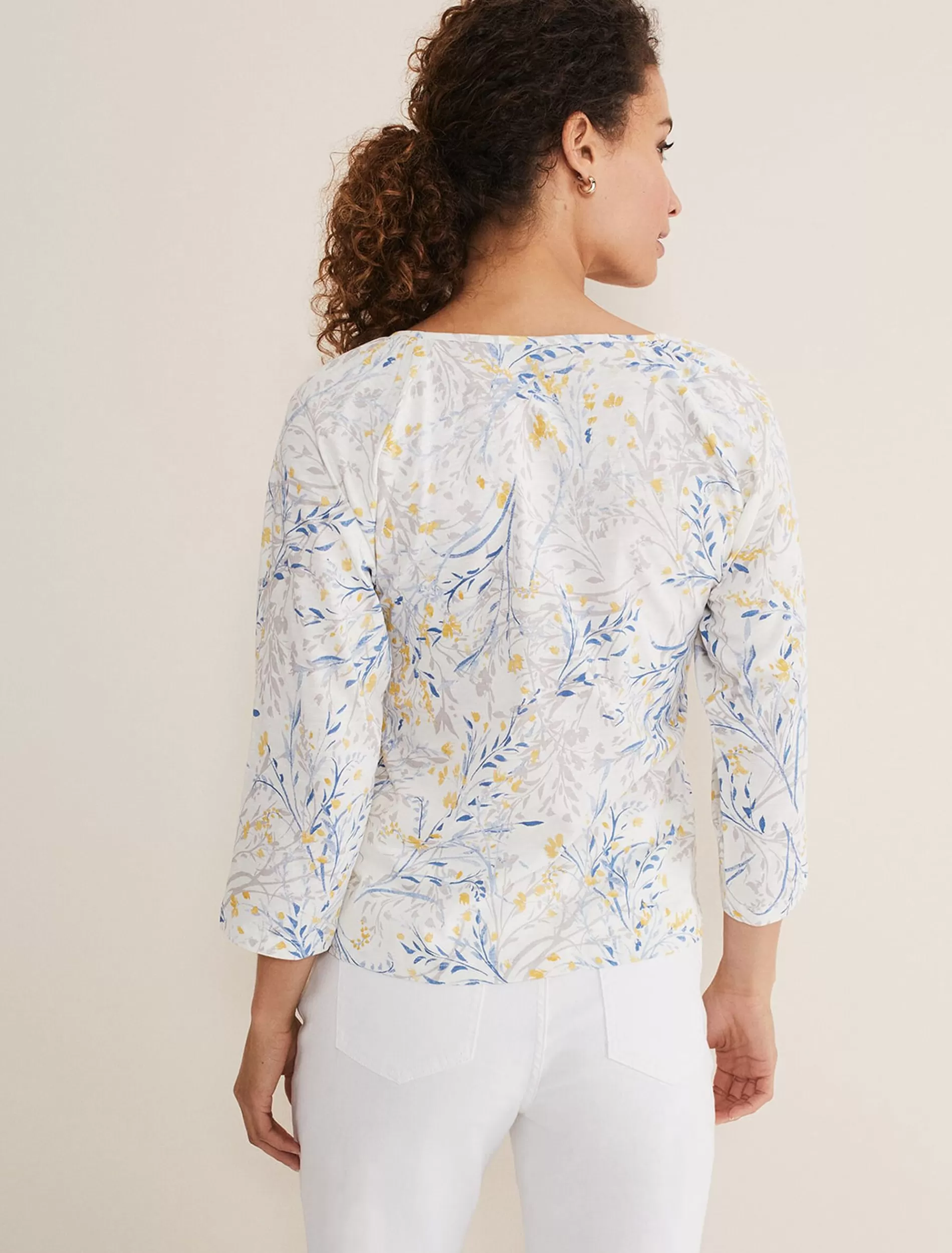 Phase Eight Candie Watercolour Top Multi-Coloured Shop