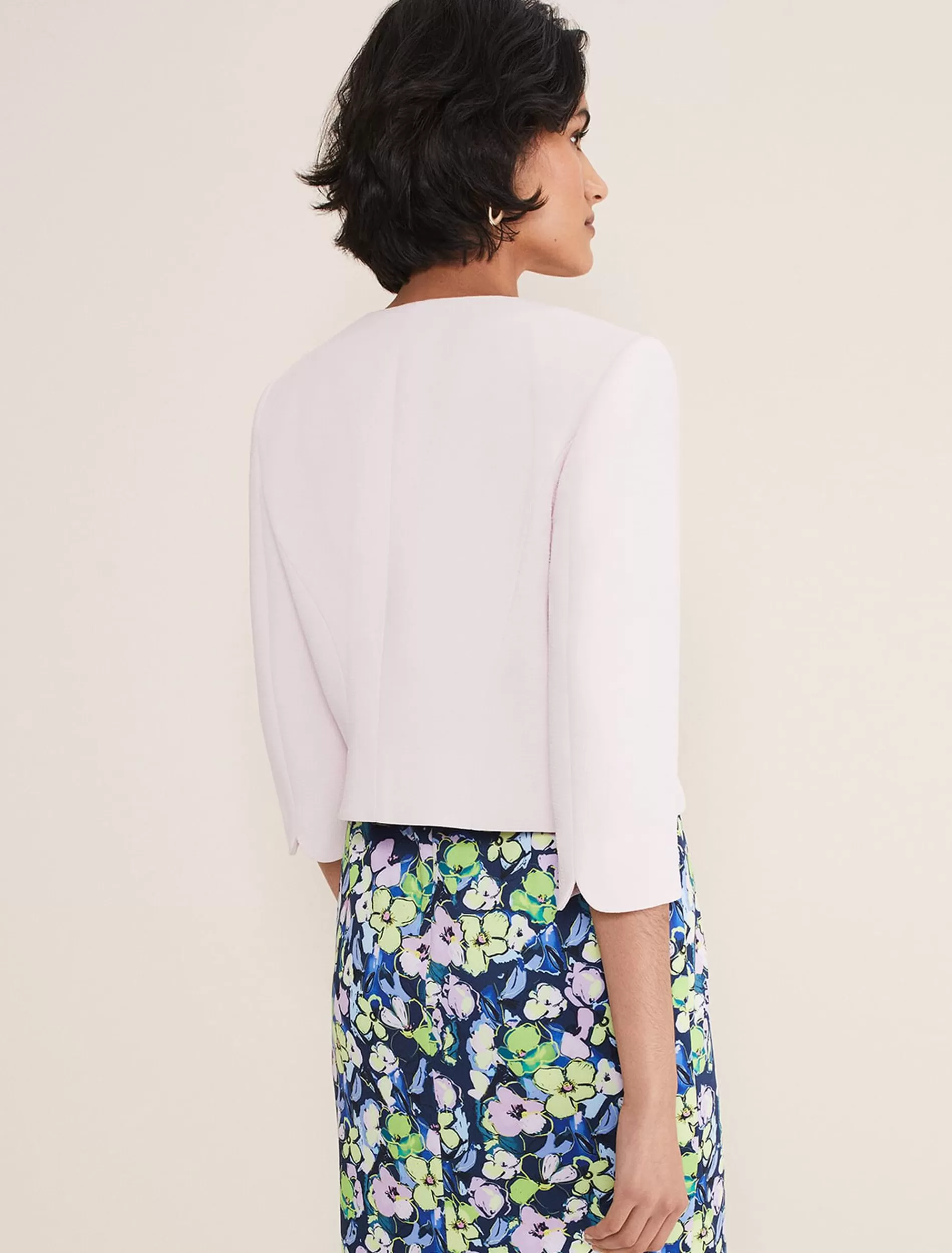 Phase Eight Cara Textured Jacket Misty Mauve Sale