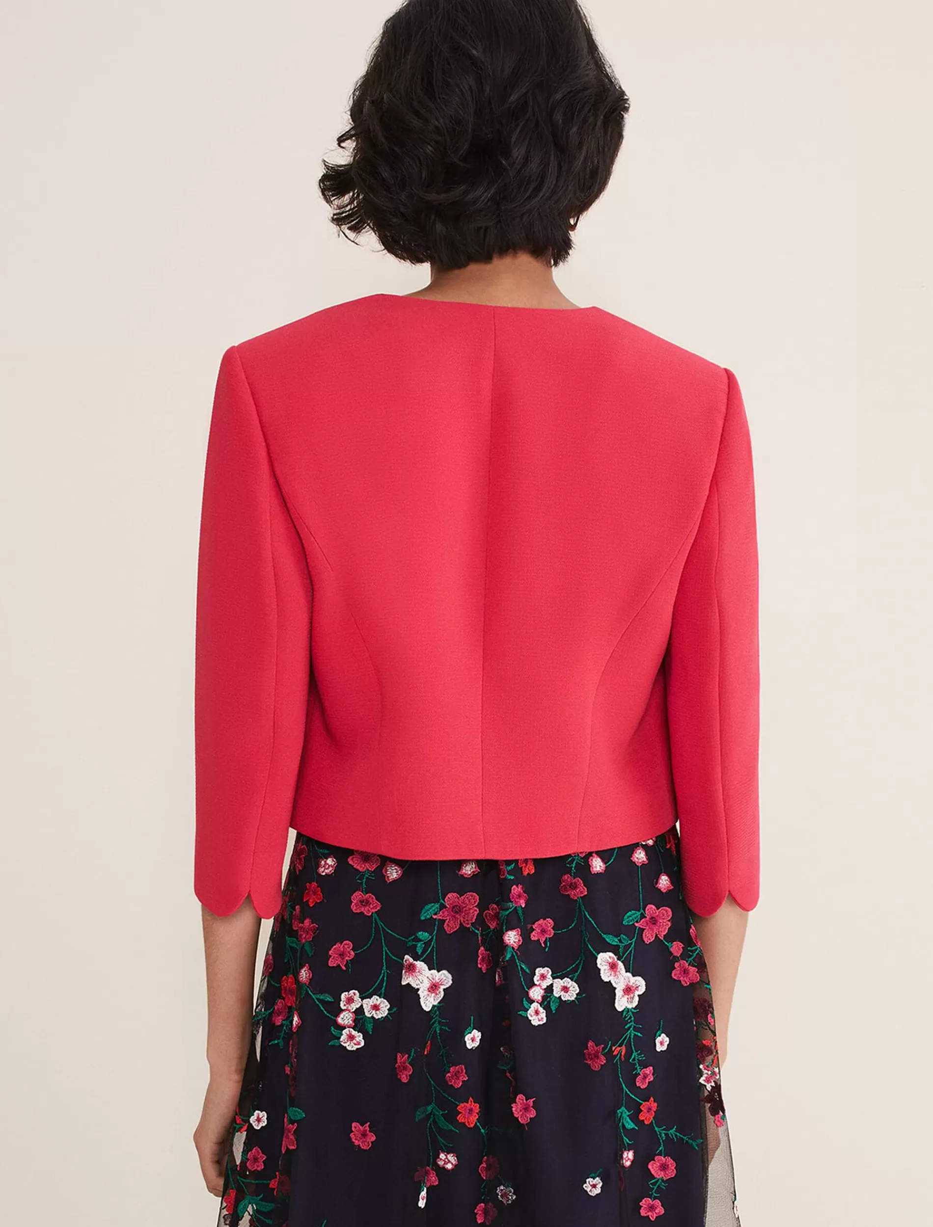 Phase Eight Cara Textured Jacket Raspberry Outlet