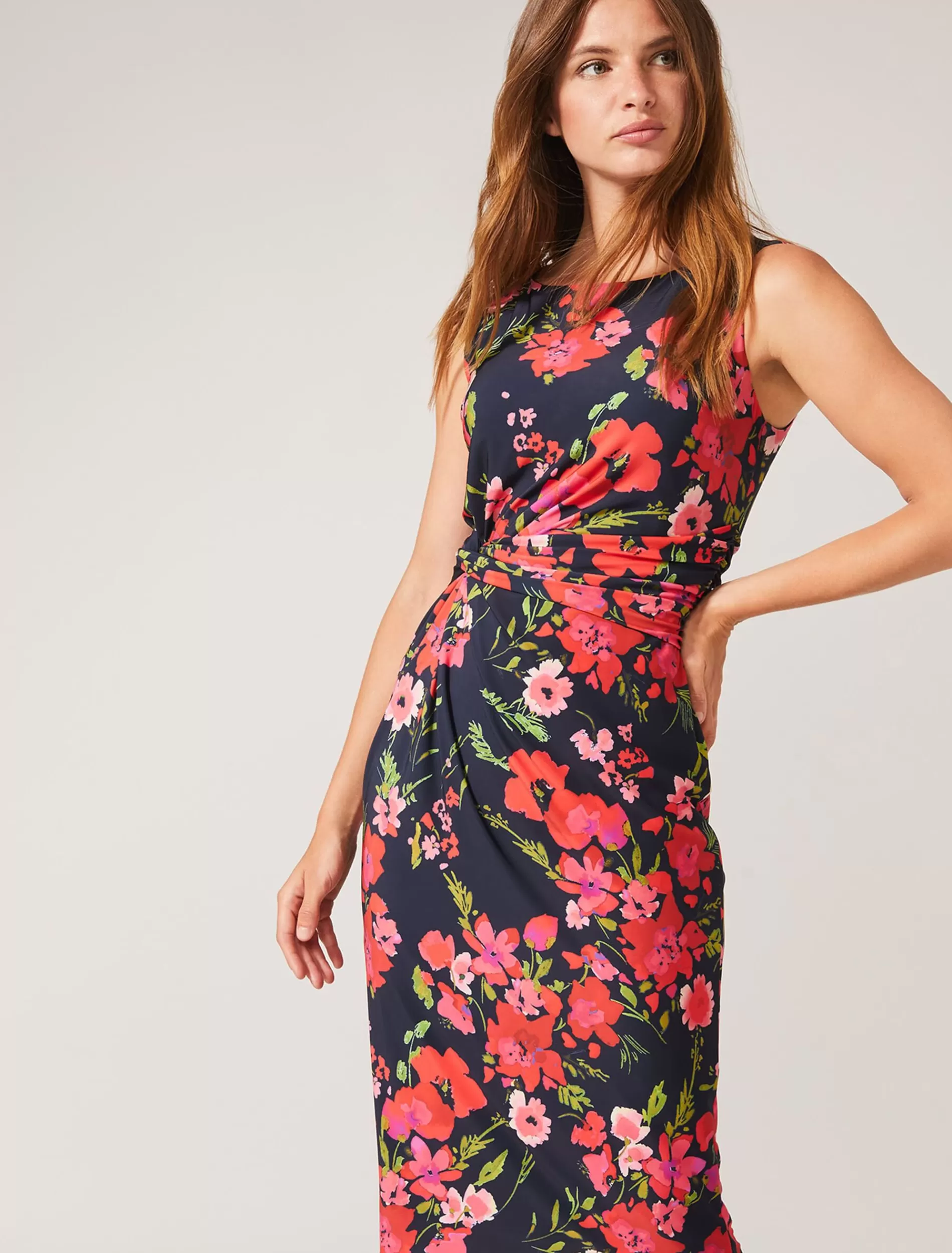 Phase Eight Catrin Floral Jersey Dress Bergamot And Lemon Zest Cheap