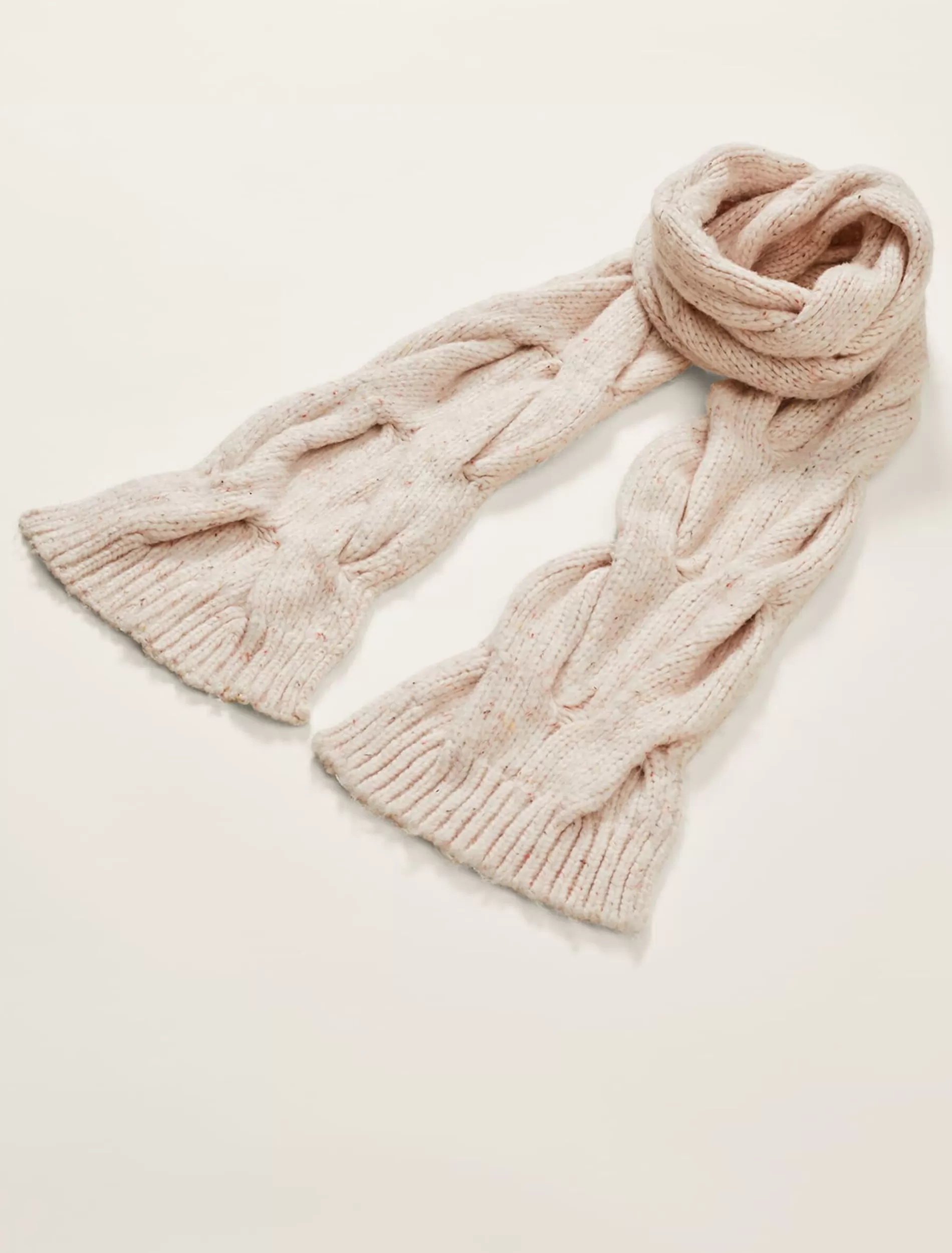 Phase Eight Cattie Cable Scarf Neutral Hot