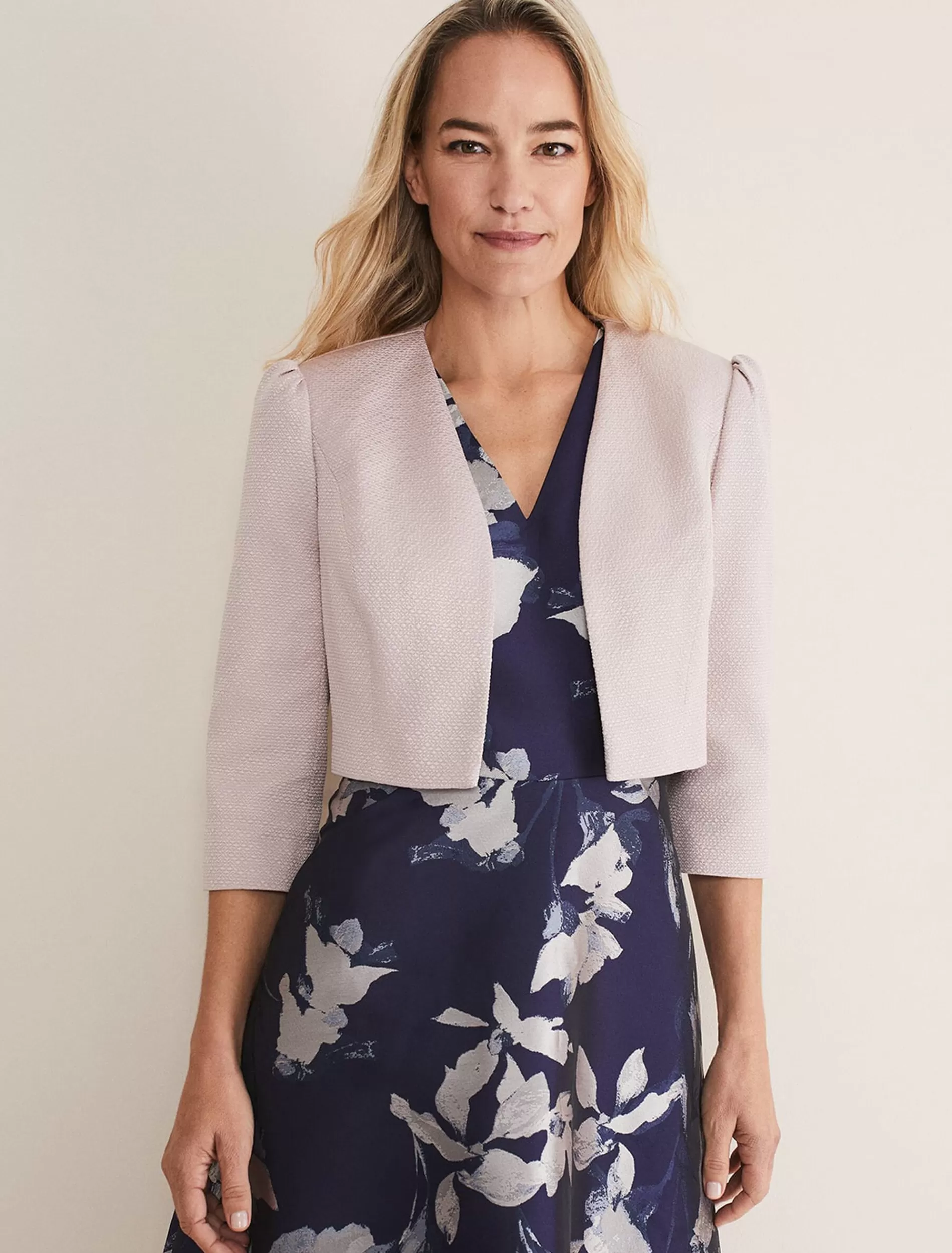 Phase Eight Cecelia Puff Sleeve Jacket Latte Best