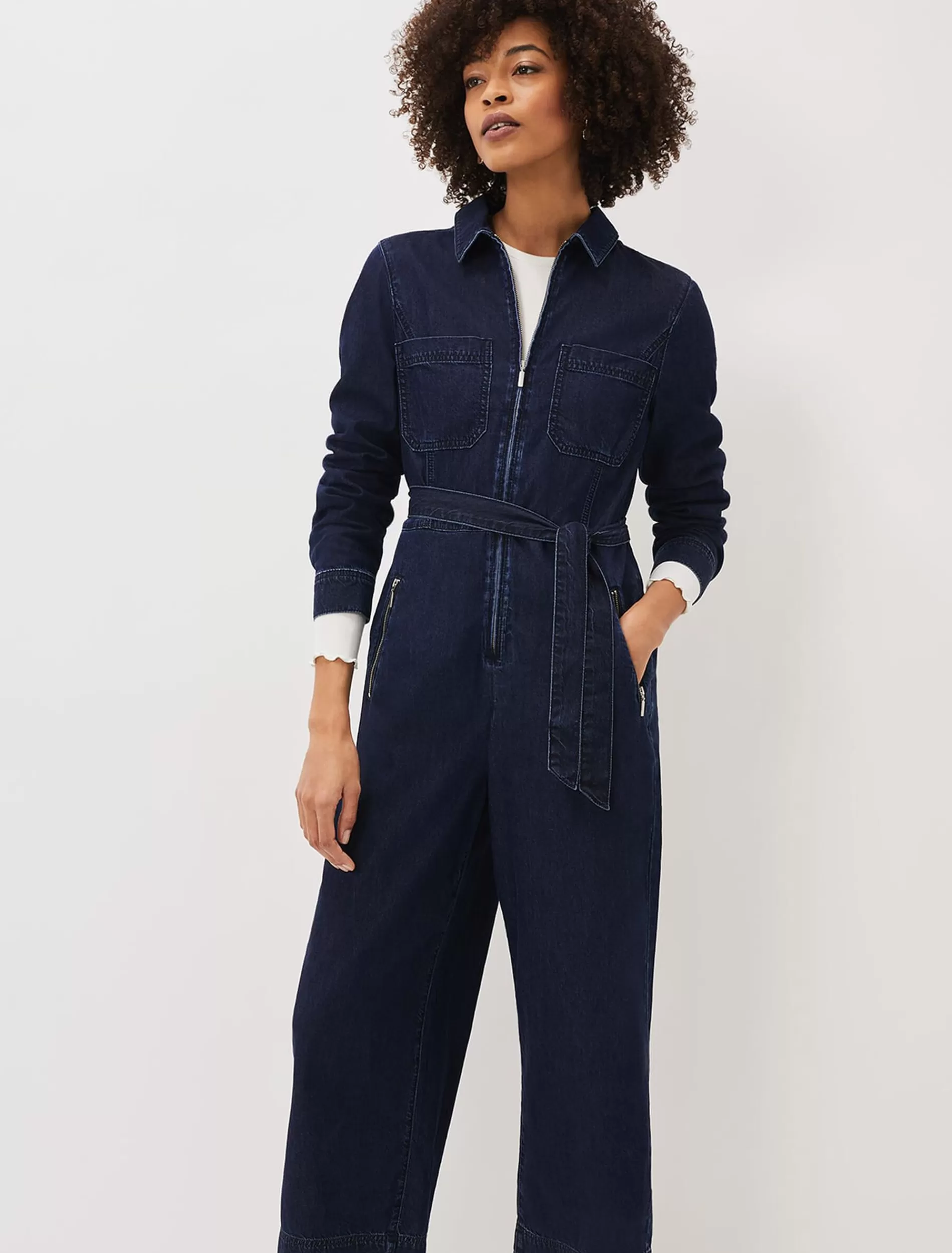 Phase Eight Cecile Wide Leg Jumpsuit Denim Best