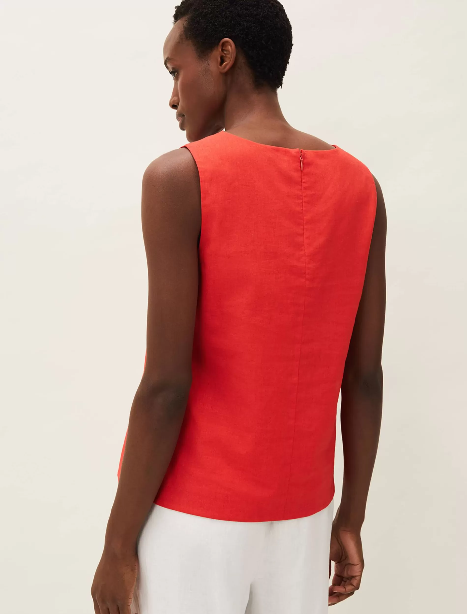 Phase Eight Celina Scallop Blouse Red Cheap