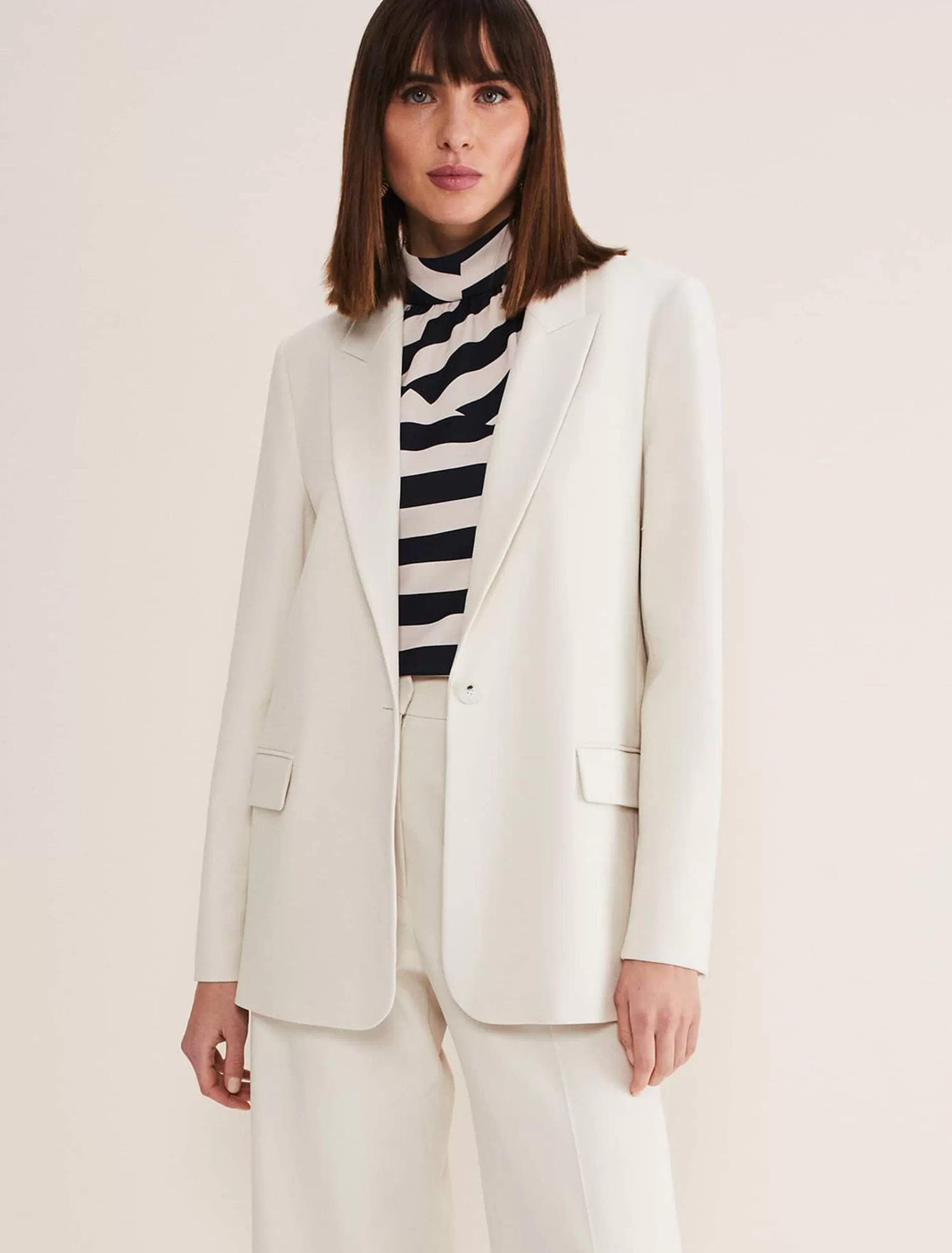 Phase Eight Celyn Single Breasted Blazer Almond Online