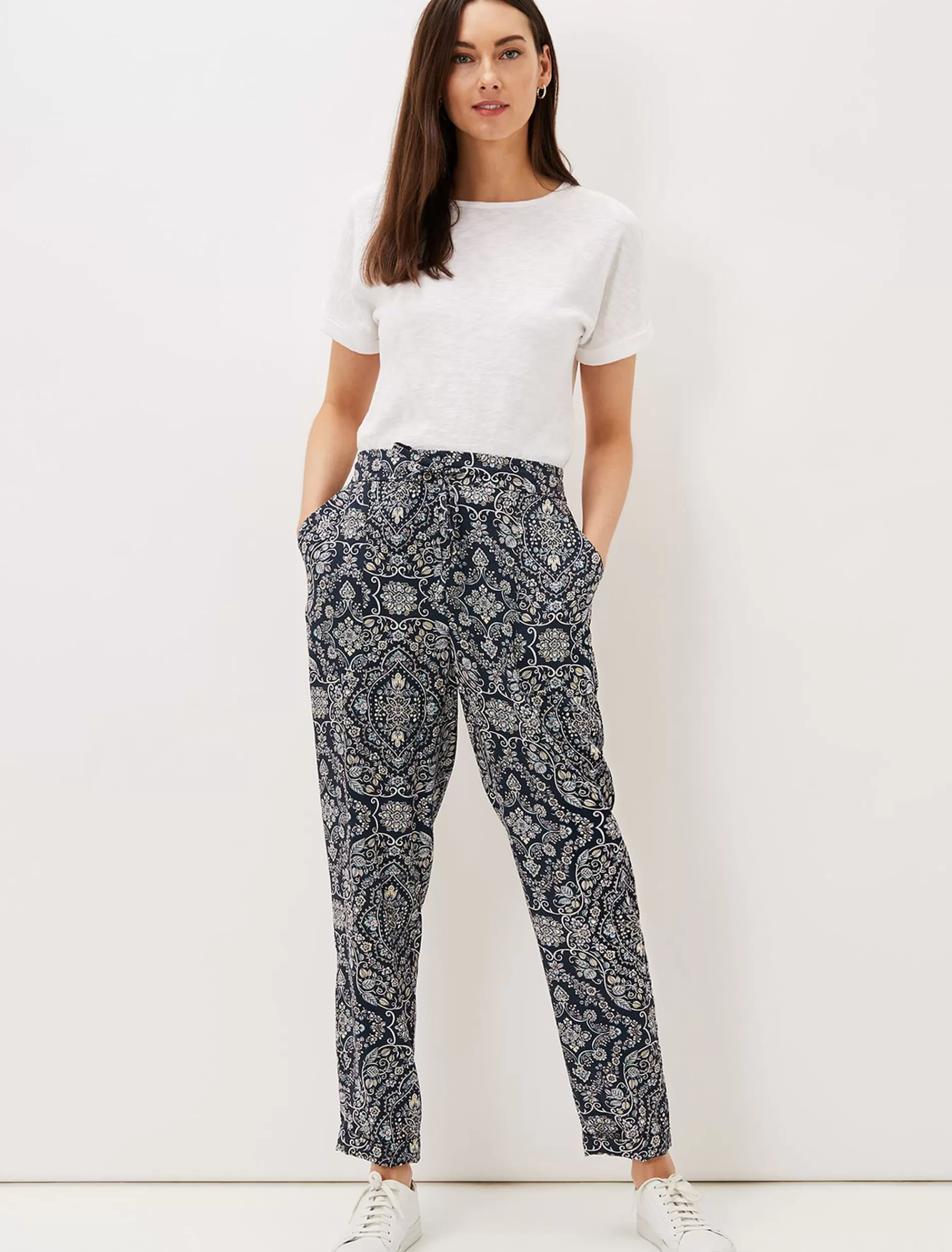 Phase Eight Charlene Paisley Jogger Cherry/Multi Fashion