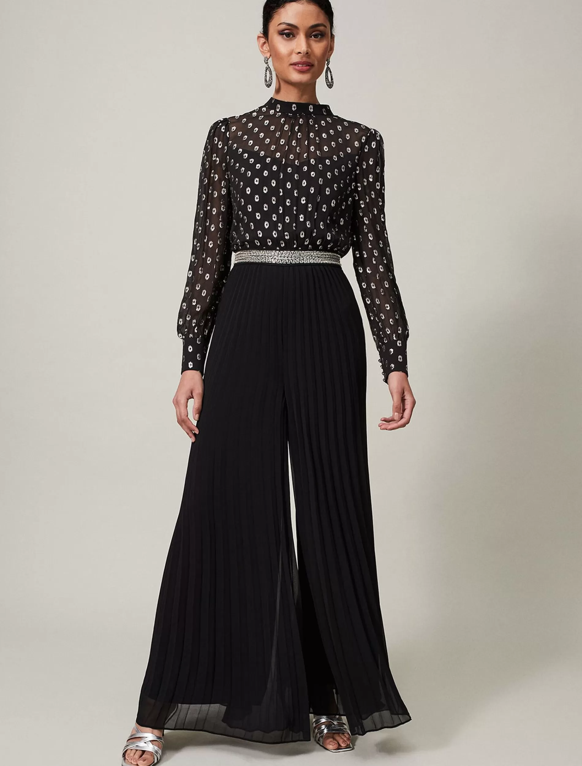 Phase Eight Charley Pleated Jumpsuit Black Shop