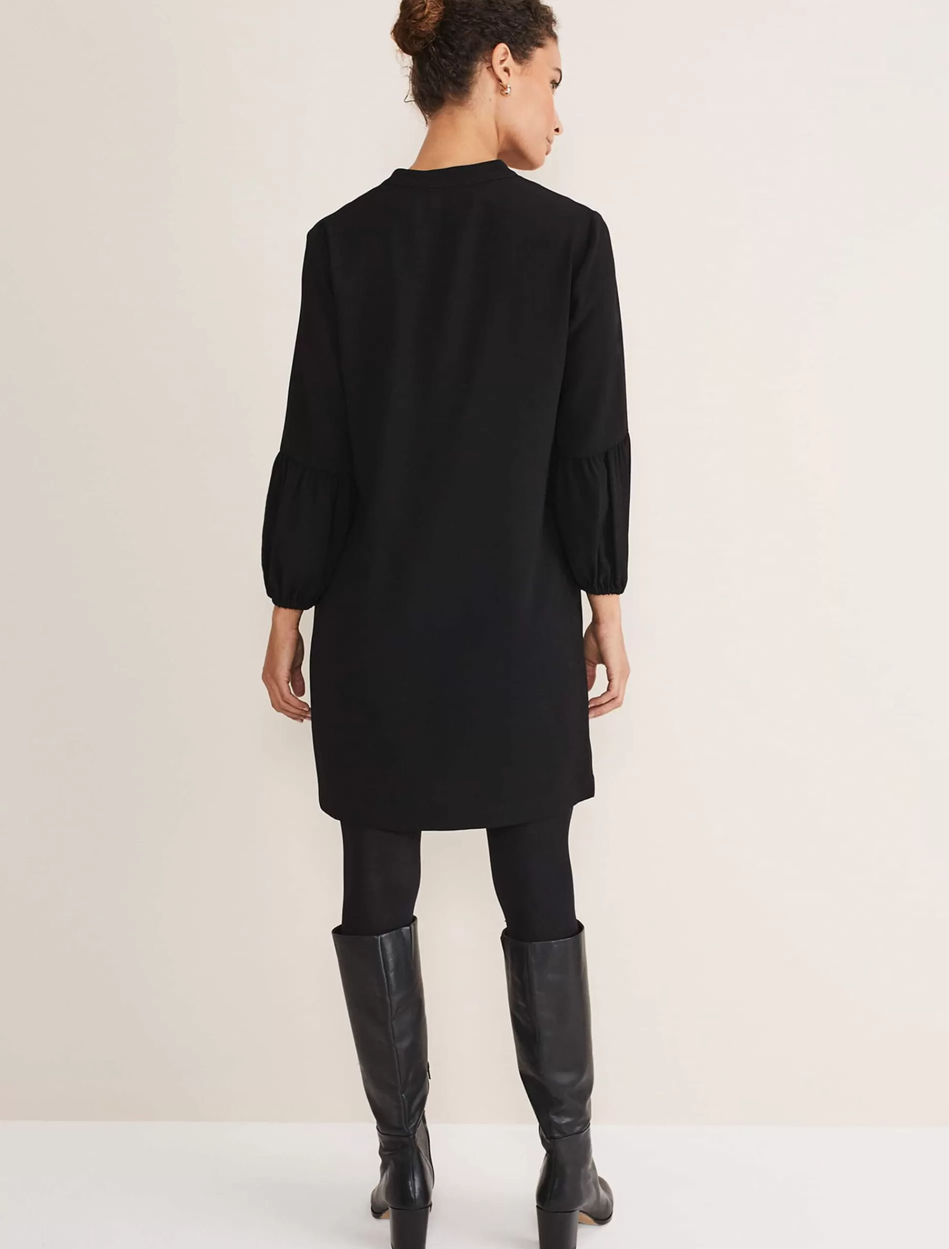 Phase Eight Charlotte Tunic Dress Black New