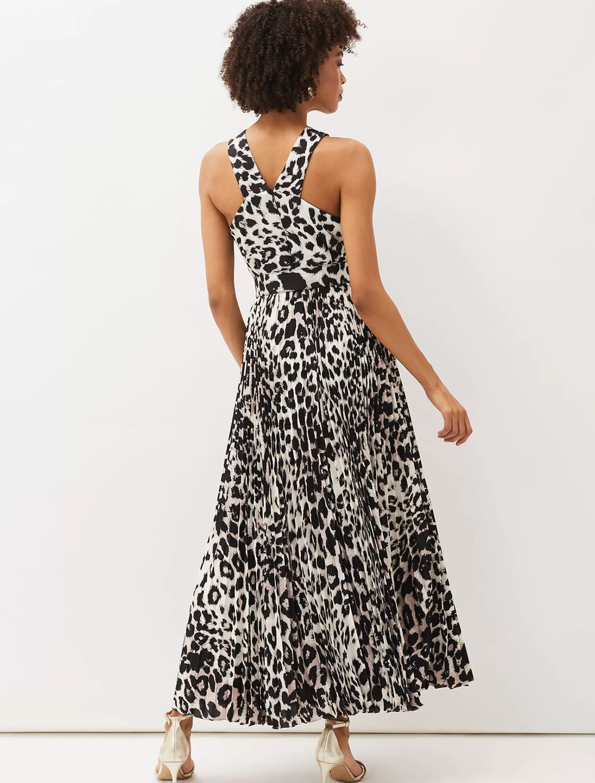 Phase Eight Chelsie Leopard Print Midaxi Dress Multi-Coloured Store