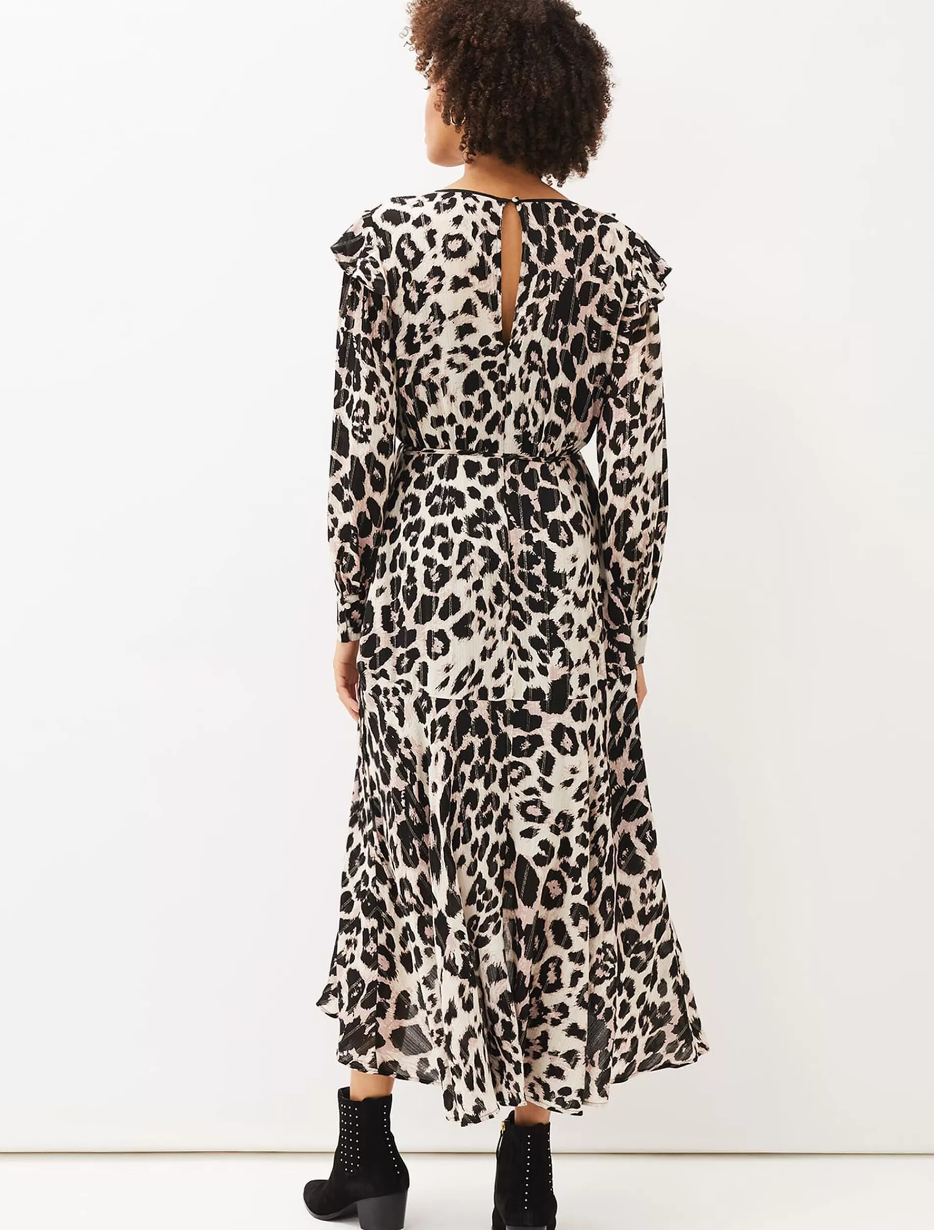 Phase Eight Chelsie Leopard Wrap Dress Multi-Coloured Store