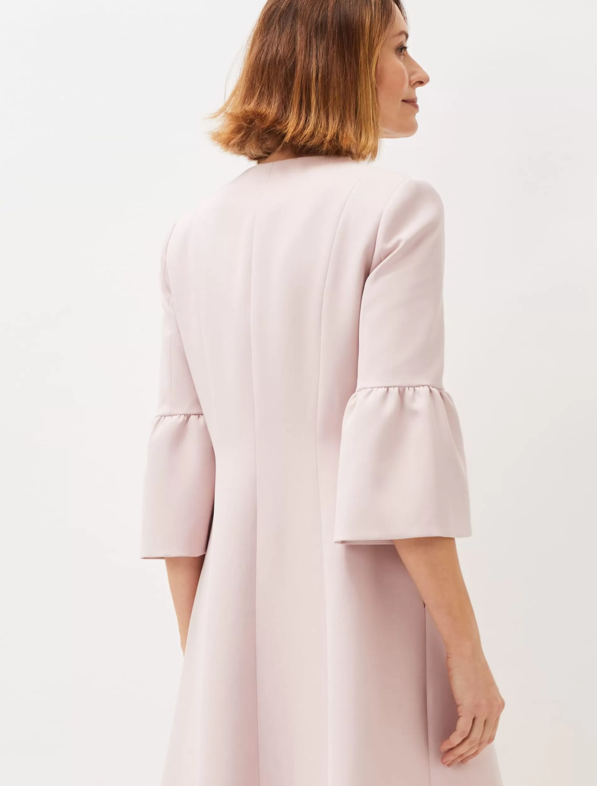 Phase Eight Cheryl Frill Cuff Occasion Coat Antique Rose Sale