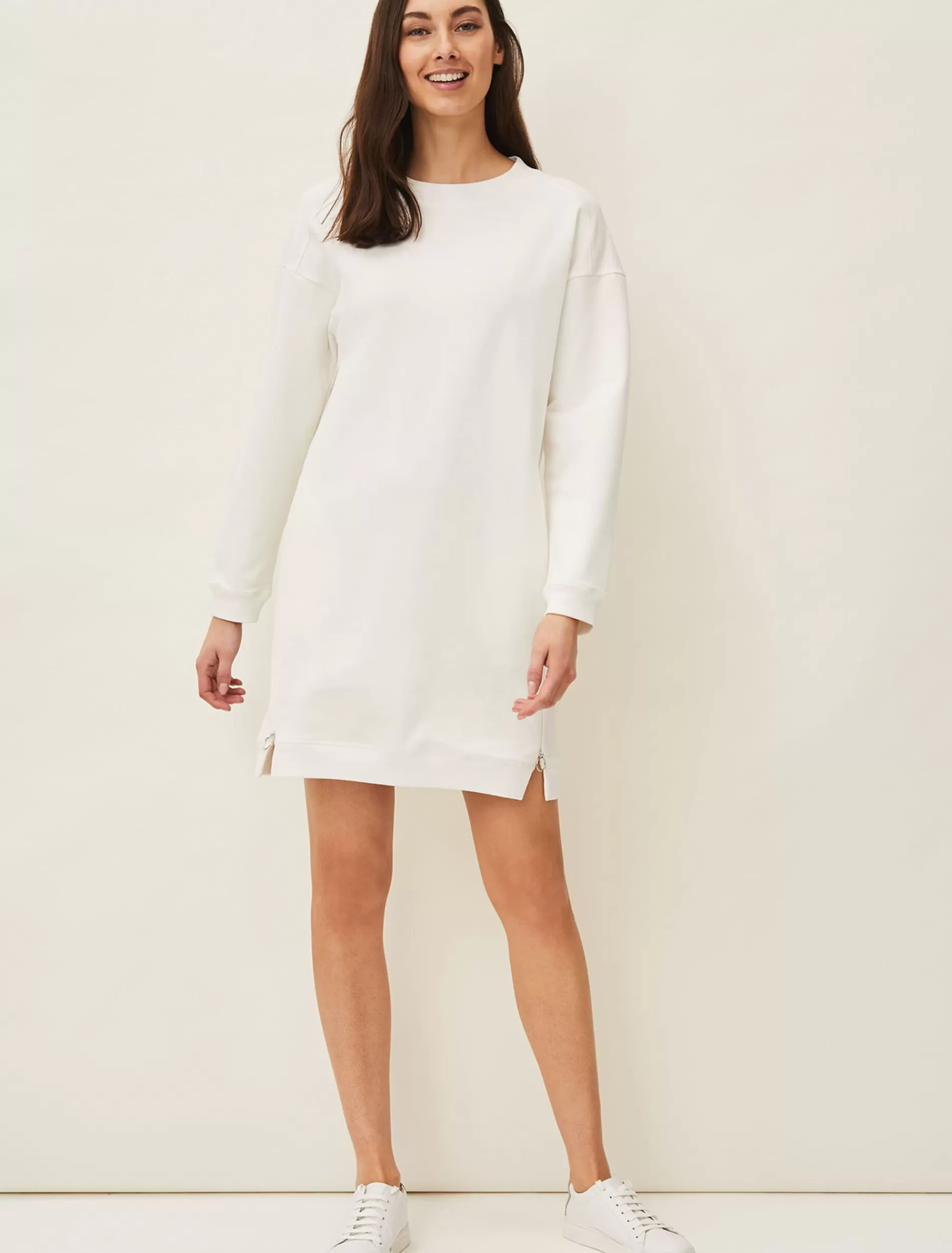Phase Eight Chloe Sweater Dress Ivory Fashion