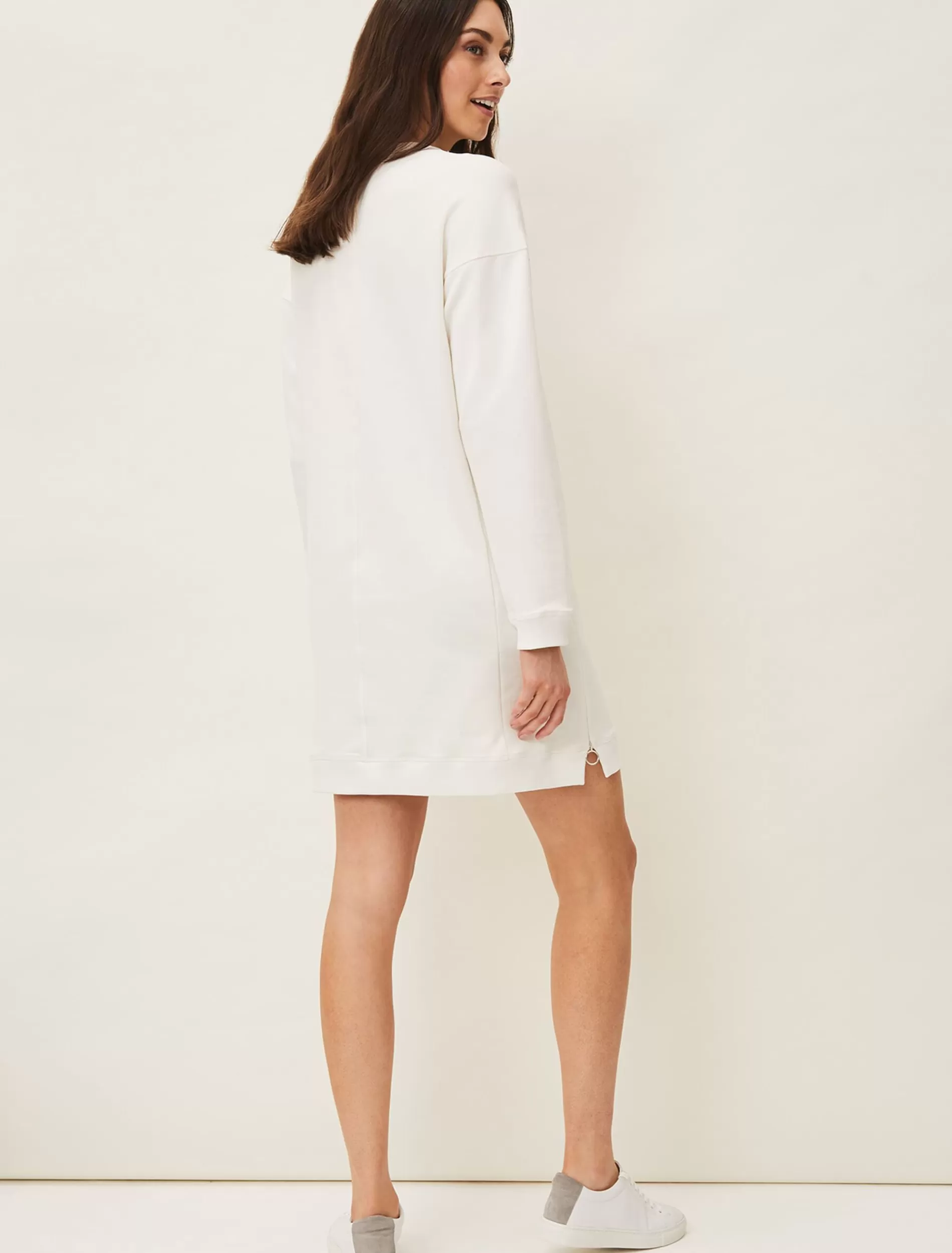 Phase Eight Chloe Sweater Dress Ivory Fashion