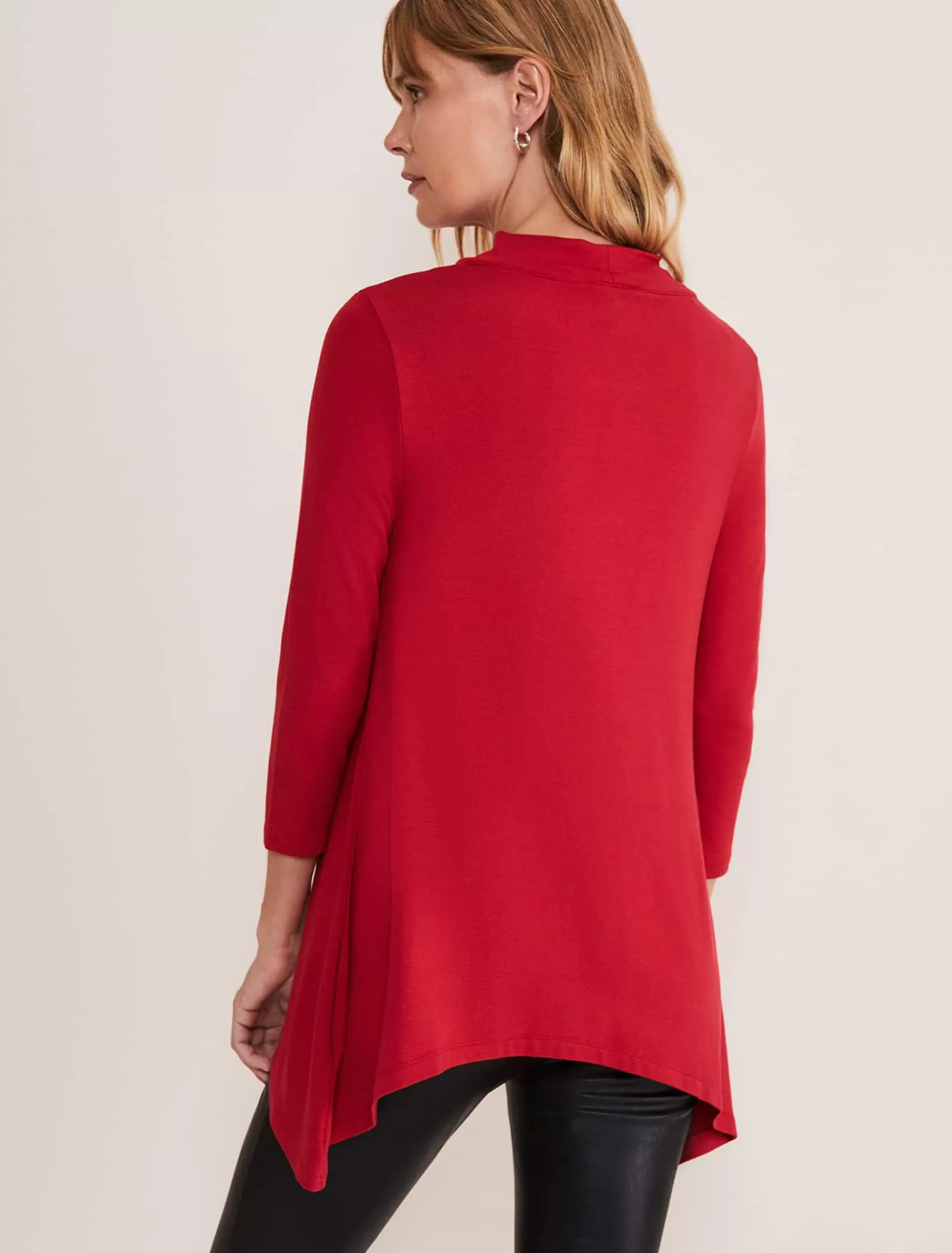 Phase Eight Chrissie Cowl Swing Top Berry Fashion