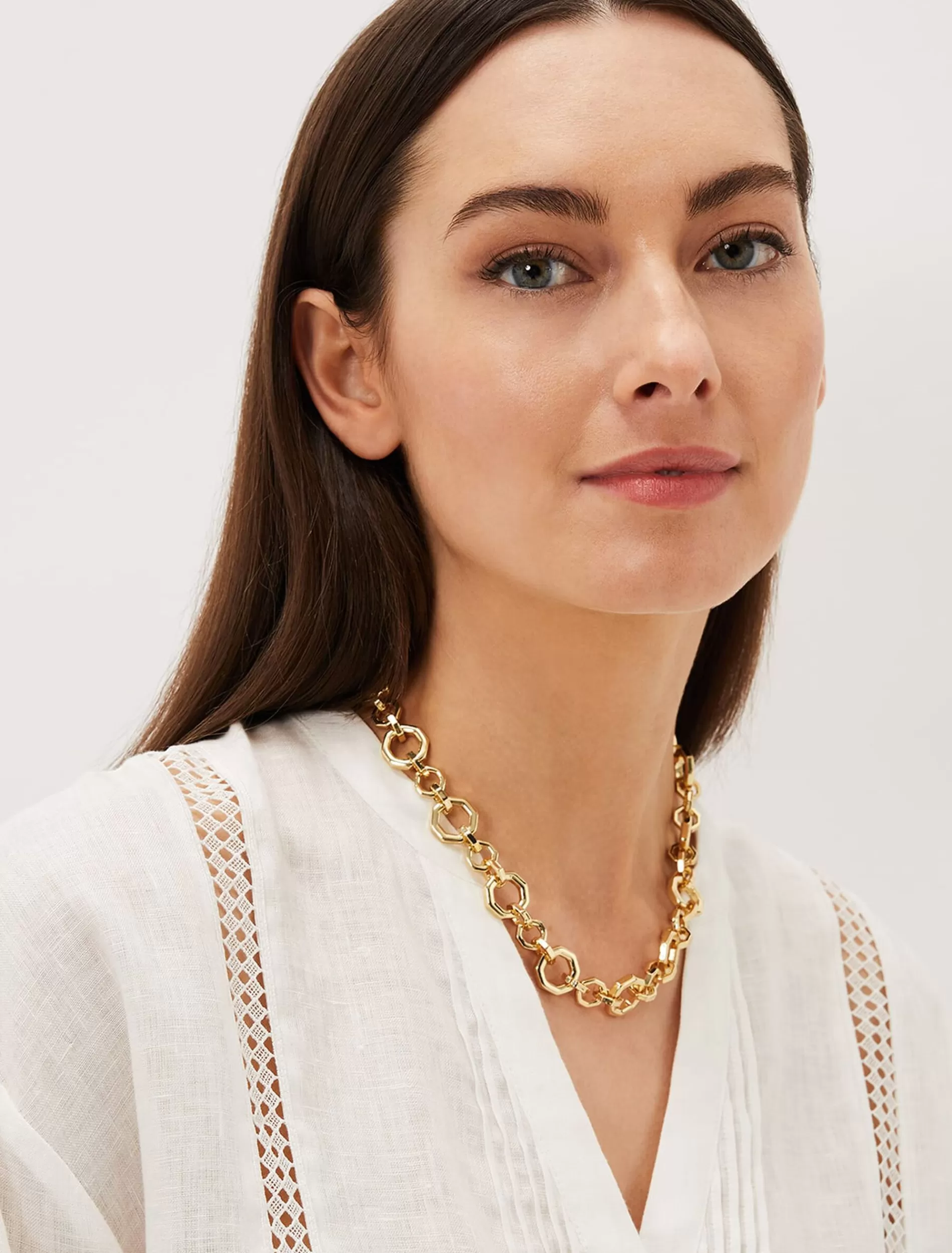 Phase Eight Chunky Chain Necklace Gold Best Sale