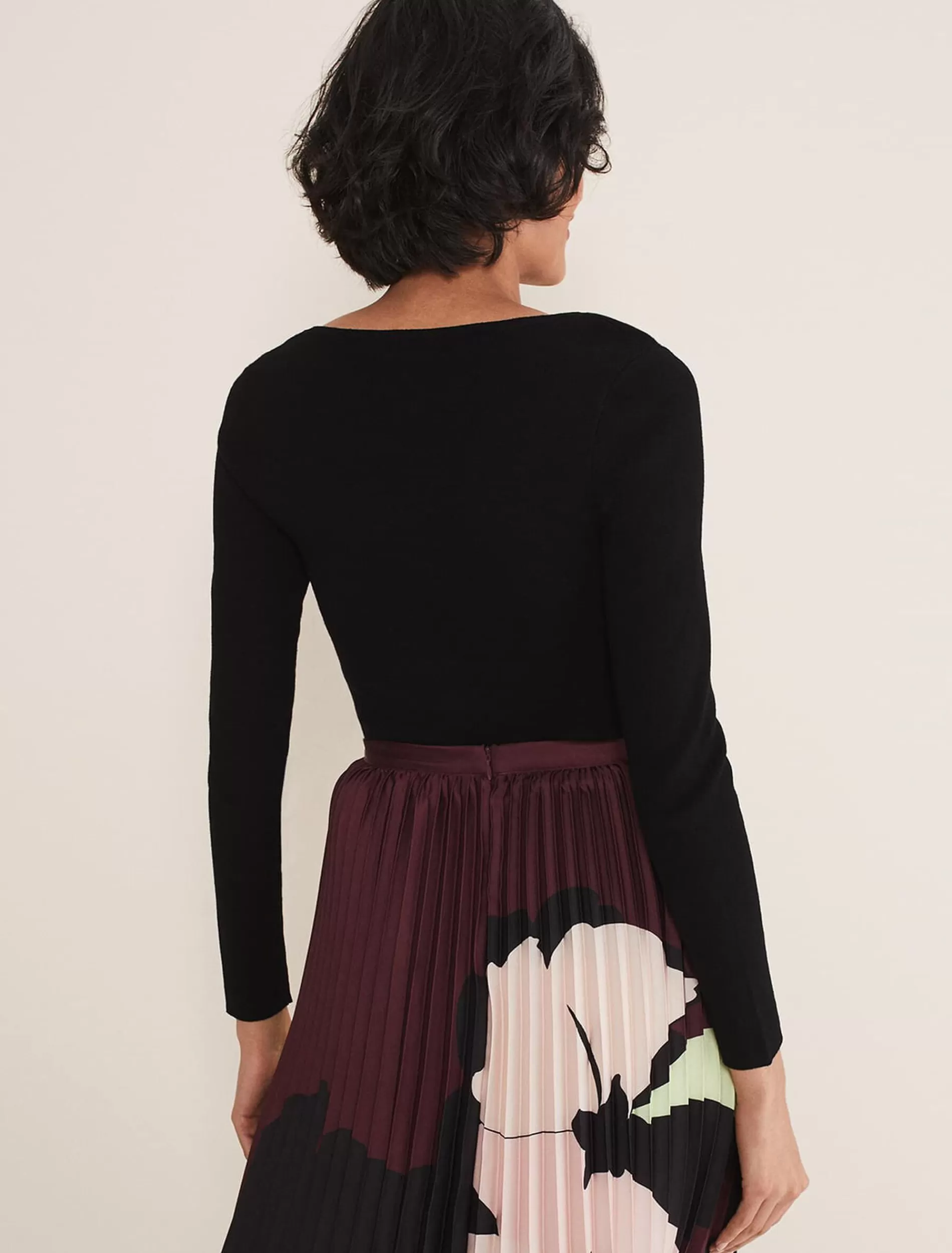 Phase Eight Ciara Cut Out Knit Black Best