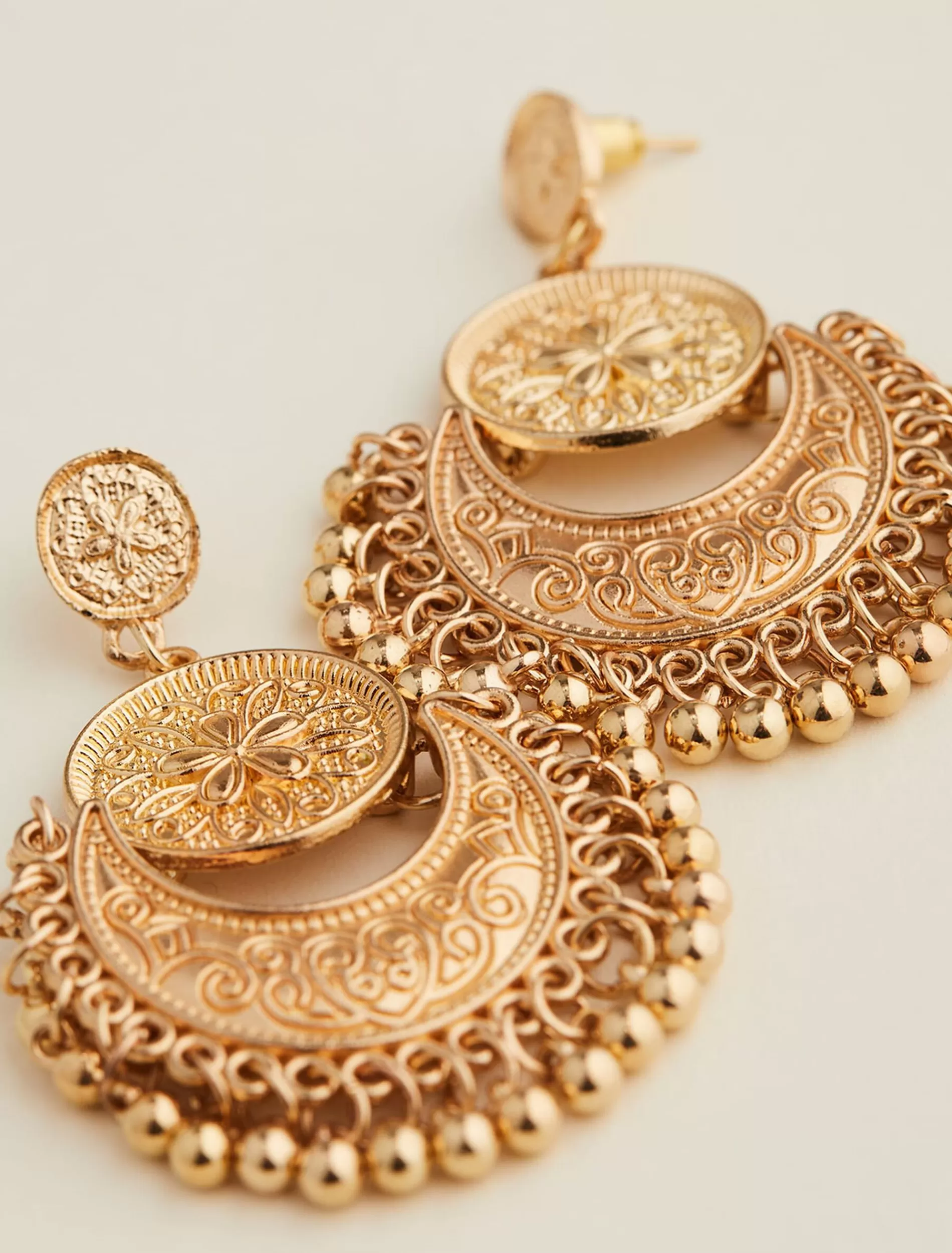 Phase Eight Circle Drop Earrings Gold Store