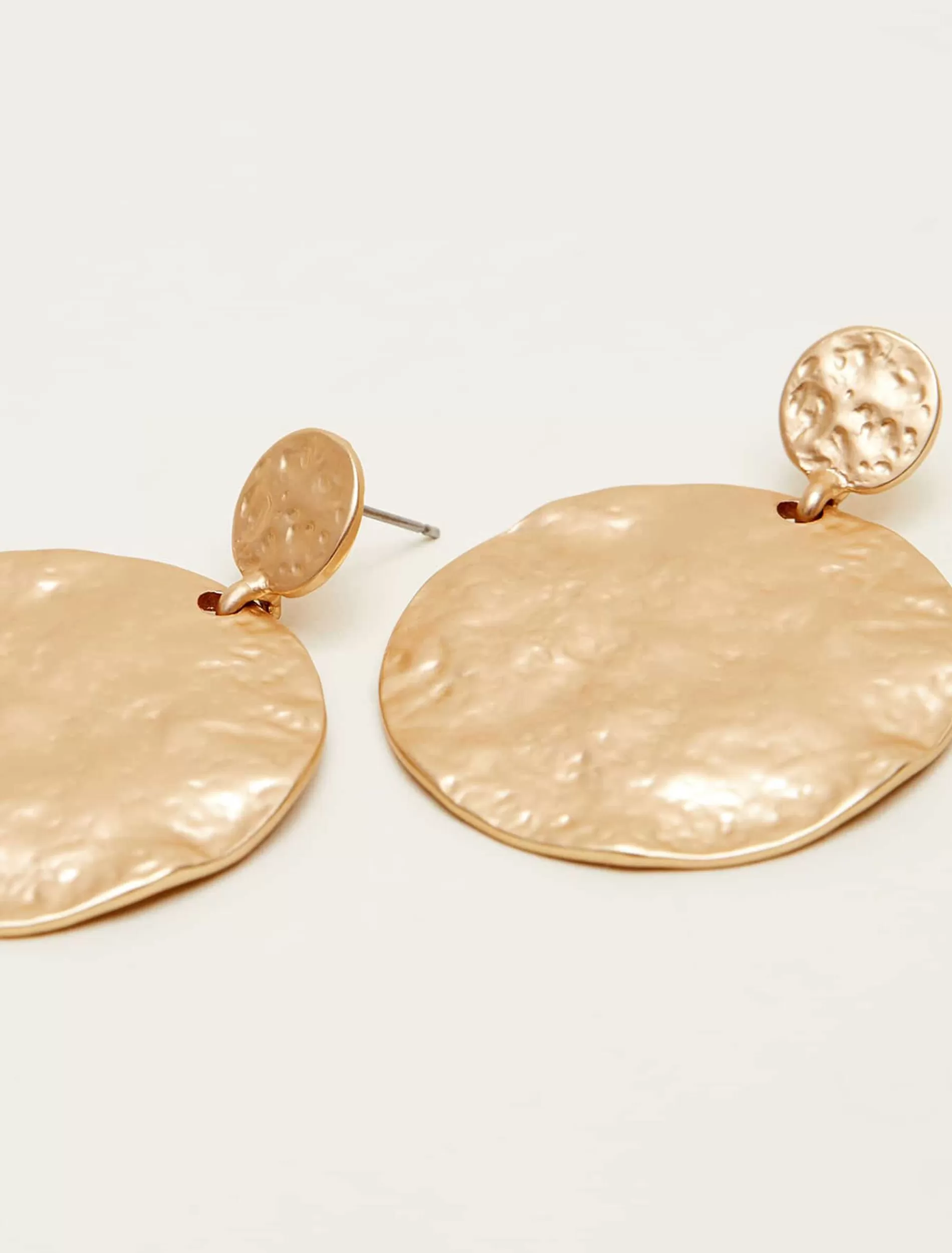 Phase Eight Circle Drop Earrings Gold Cheap