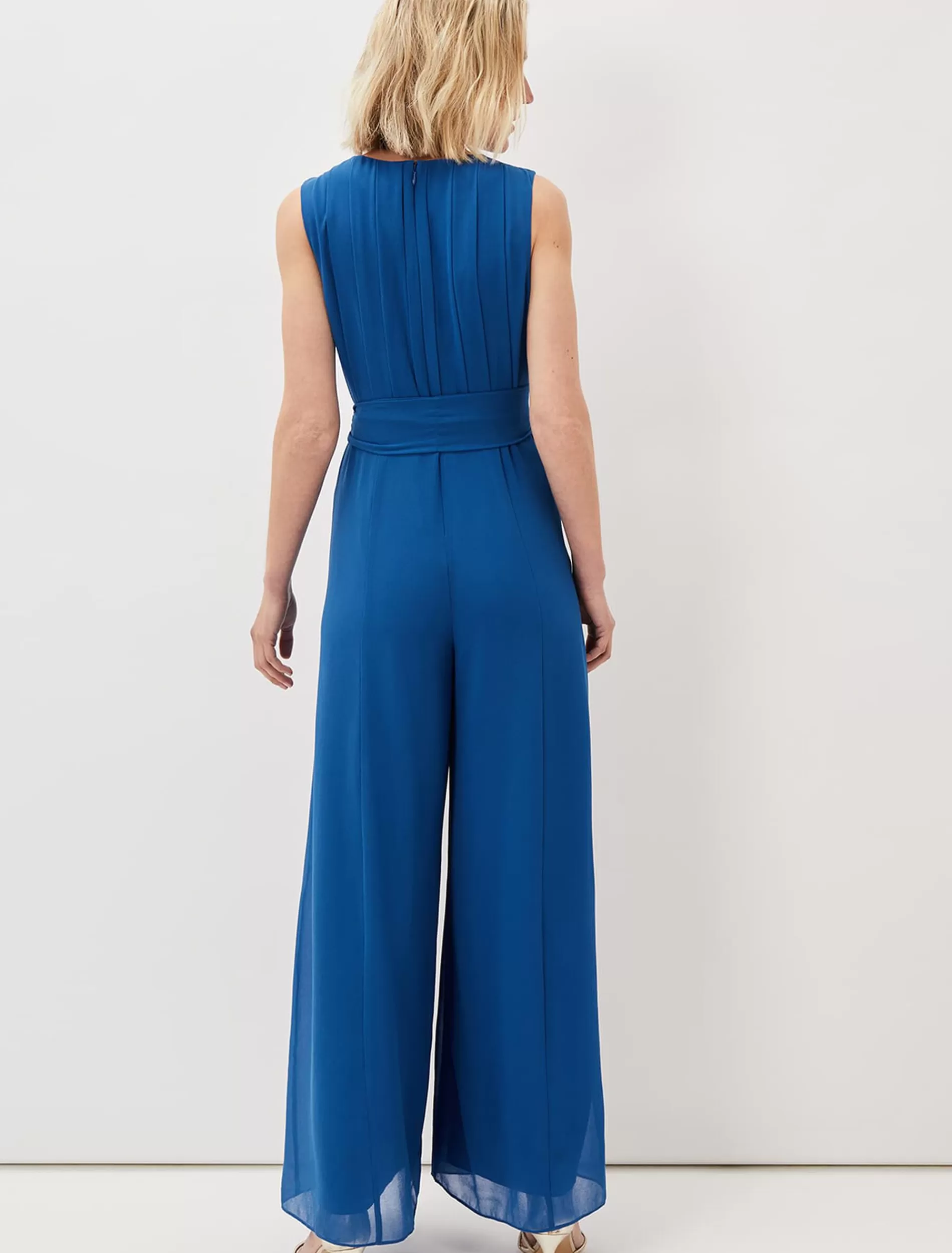 Phase Eight Clarabella Wide Leg Jumpsuit Capri Blue Shop