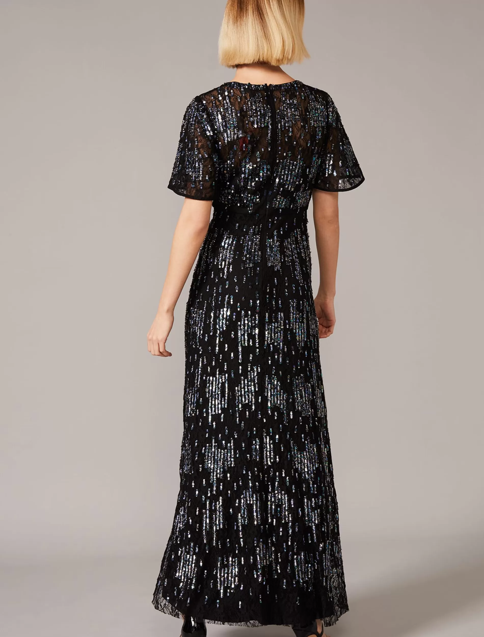 Phase Eight Clarabelle Sequin Embelished Maxi Dress Black/Multi Outlet