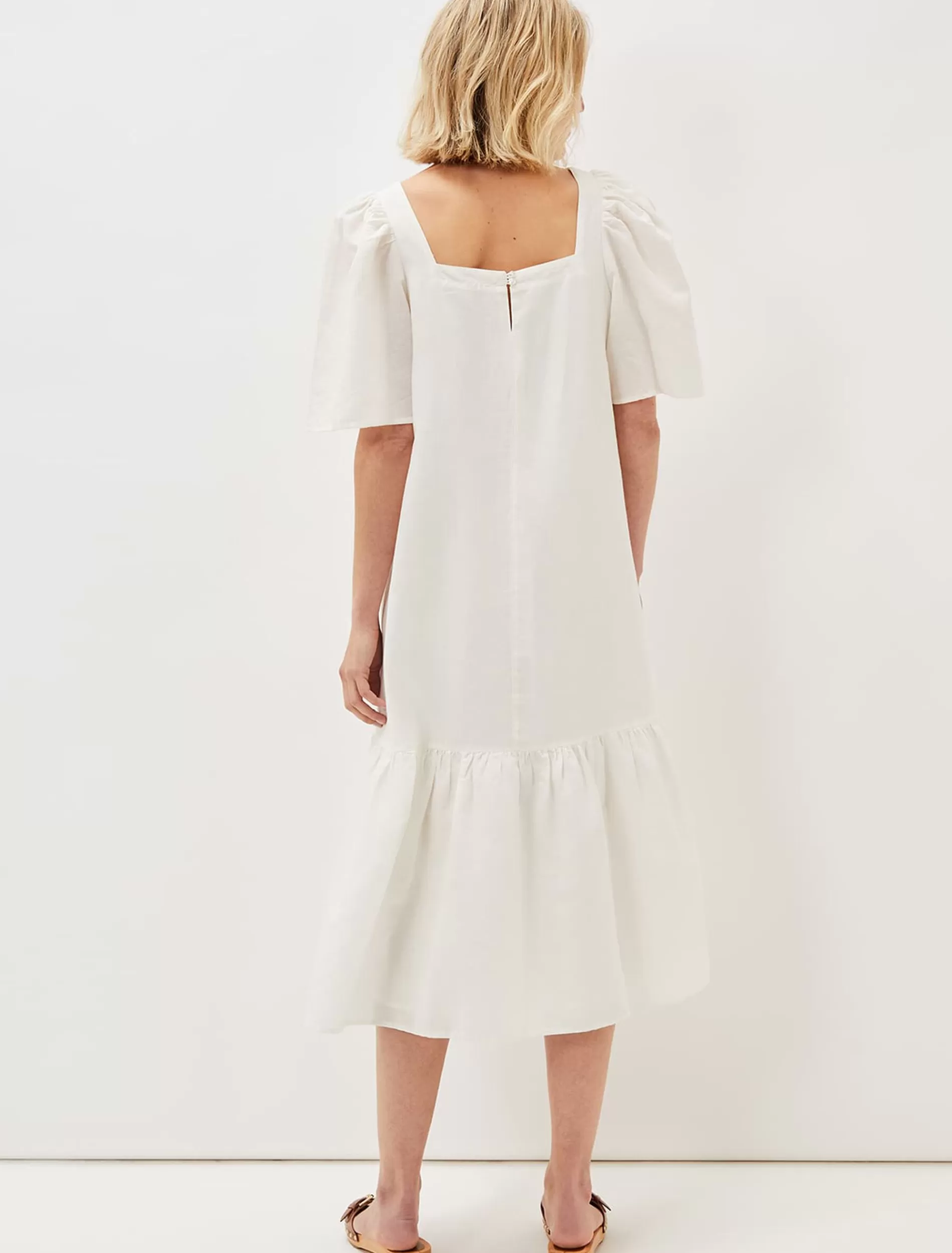 Phase Eight Claria Linen Dress White Best Sale
