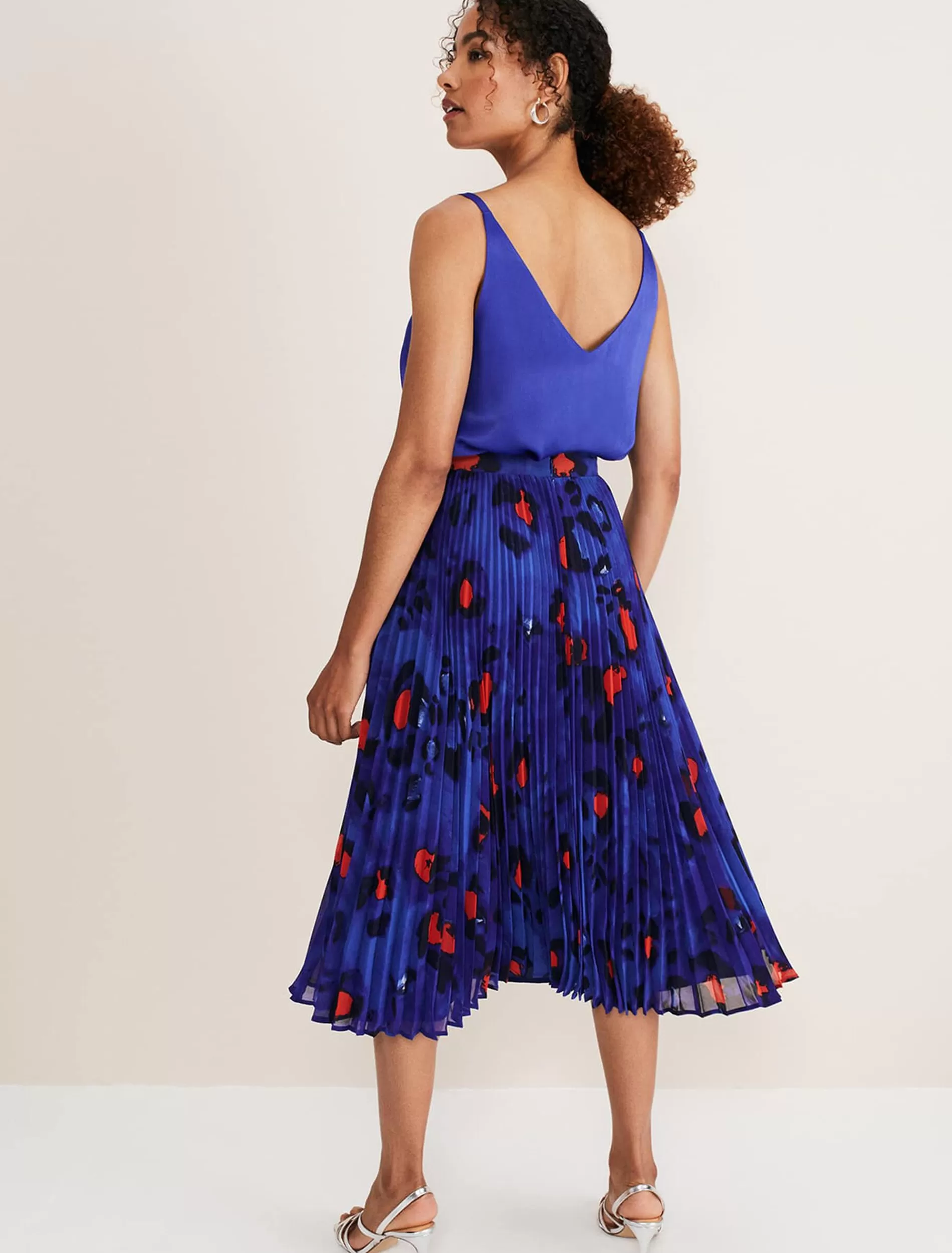 Phase Eight Clarisse Print Skirt Cobalt/Multi Fashion